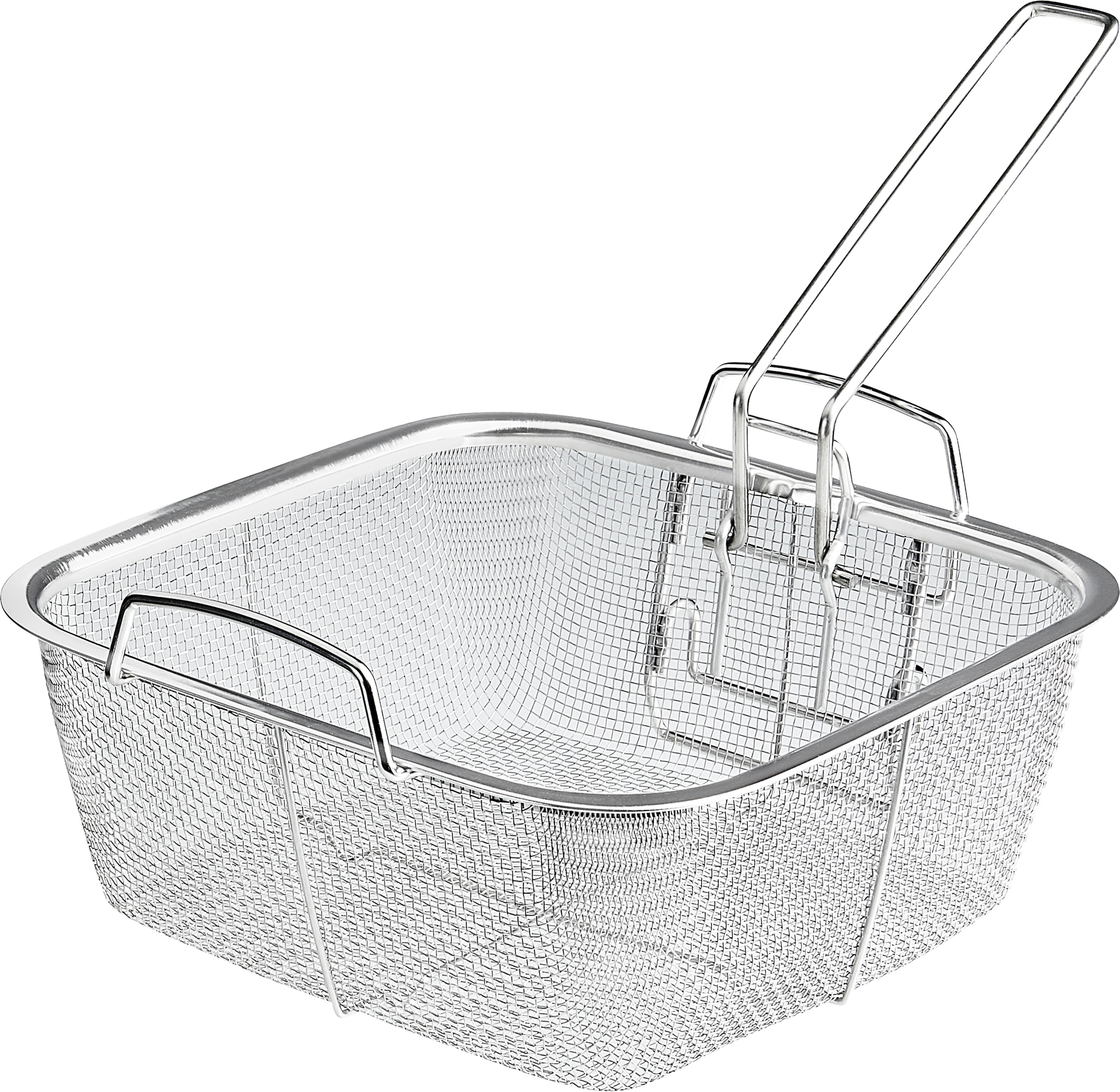 HENSSLERS Servierpfanne »HENSSLERS Edelstahl Viereck-Hochrandpfanne mit Glasdeckel« Edelstahl 4 Stk. tlg. inklusive Dünst- und Grilleinsatz