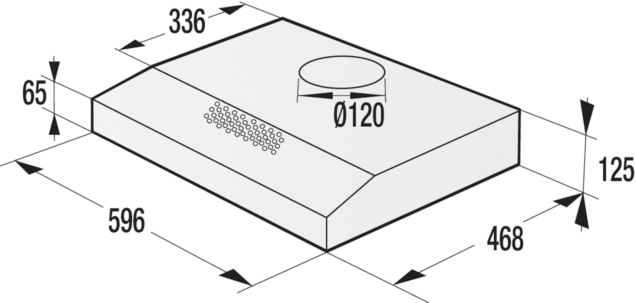 GORENJE Unterbauhaube »WHU629ES/S«, max. Luftleistung 200m³/h