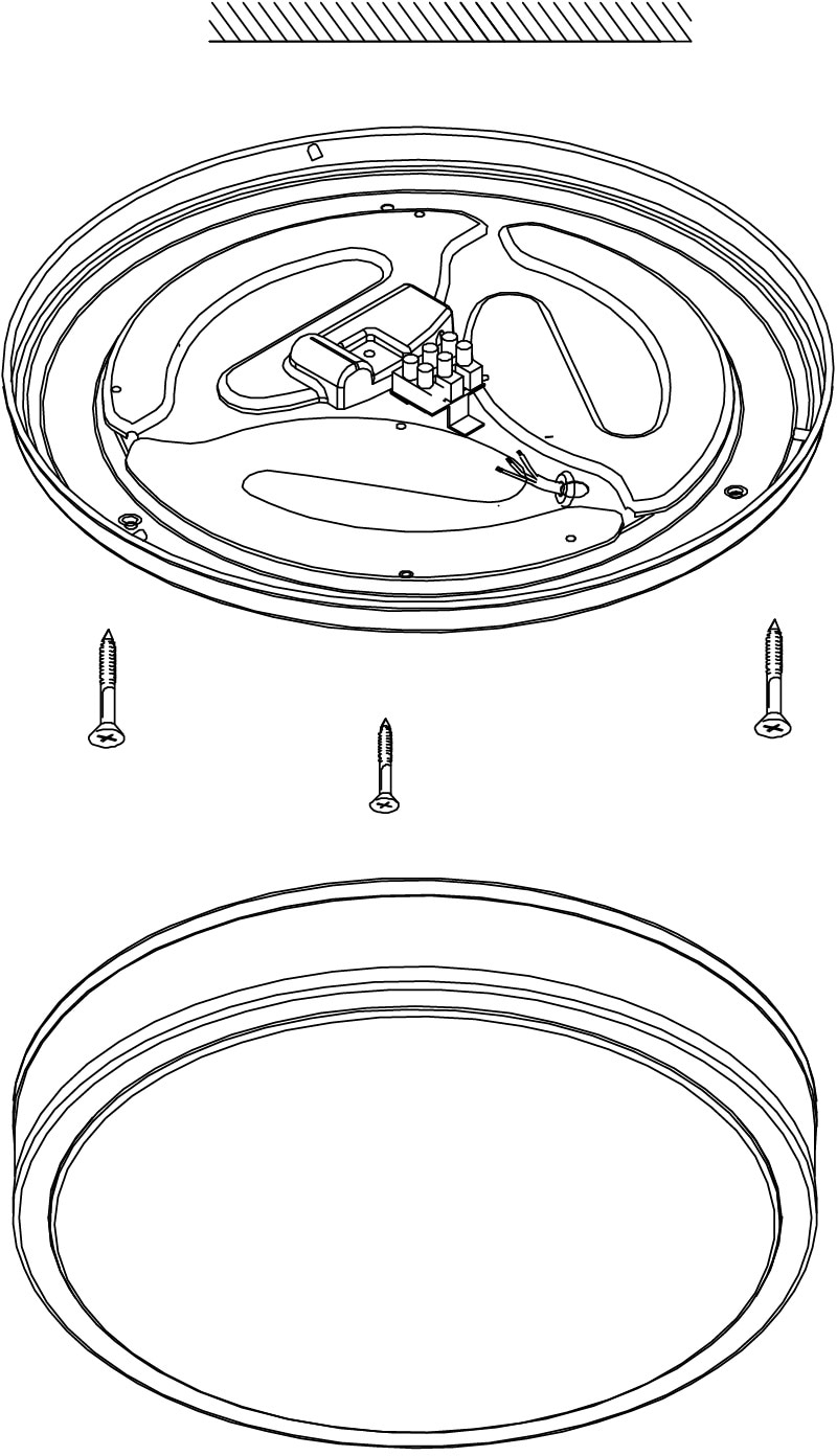 EGLO Deckenleuchte »PALERMO 2« LED-Board 1 Stk. Warmweiß Deckenleuchte, Stahl und Kunststoff, Farbe: Chrom, weiß