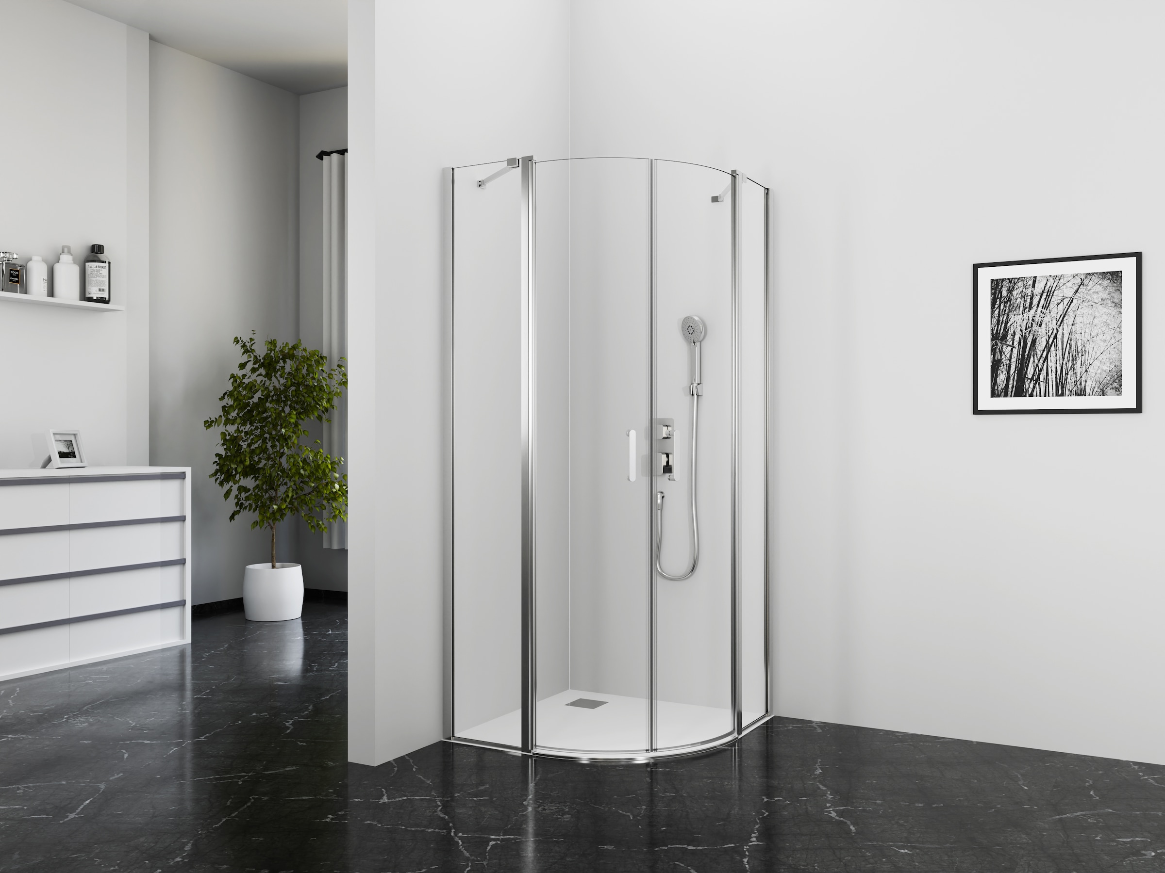 Marwell Runddusche »Neptun II« mit Drehtür