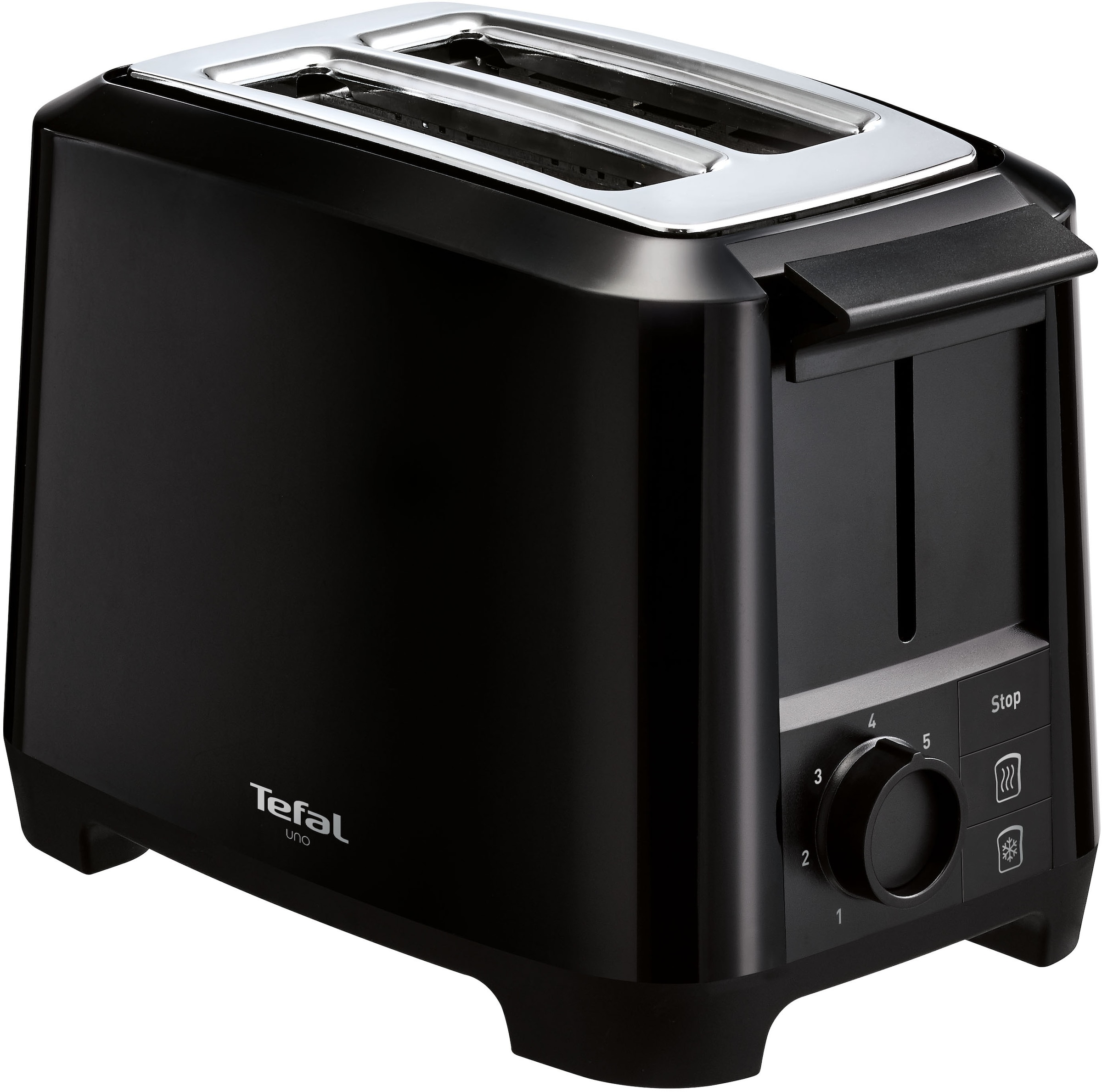 Tefal Toaster »TT1408 Uno«, 2 kurze Schlitze, 800 W, 2-Kammern, Brötchenaufsatz, variable Schlitzbreite, 7 Bräunungsstufen