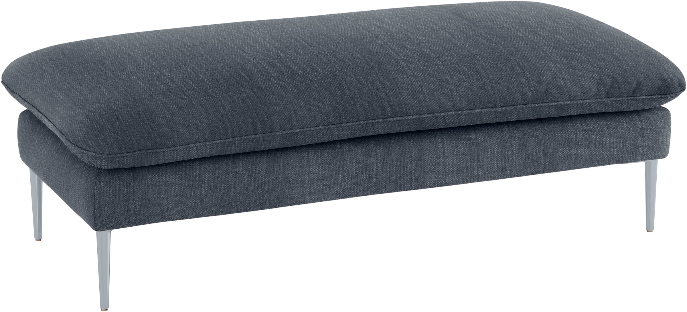 W.SCHILLIG Hocker »enjoy&MORE« Füße silber matt, Breite 151 cm