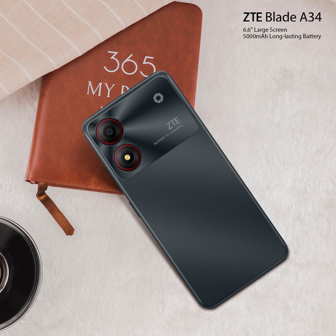 ZTE Smartphone »Blade A34«, Grau