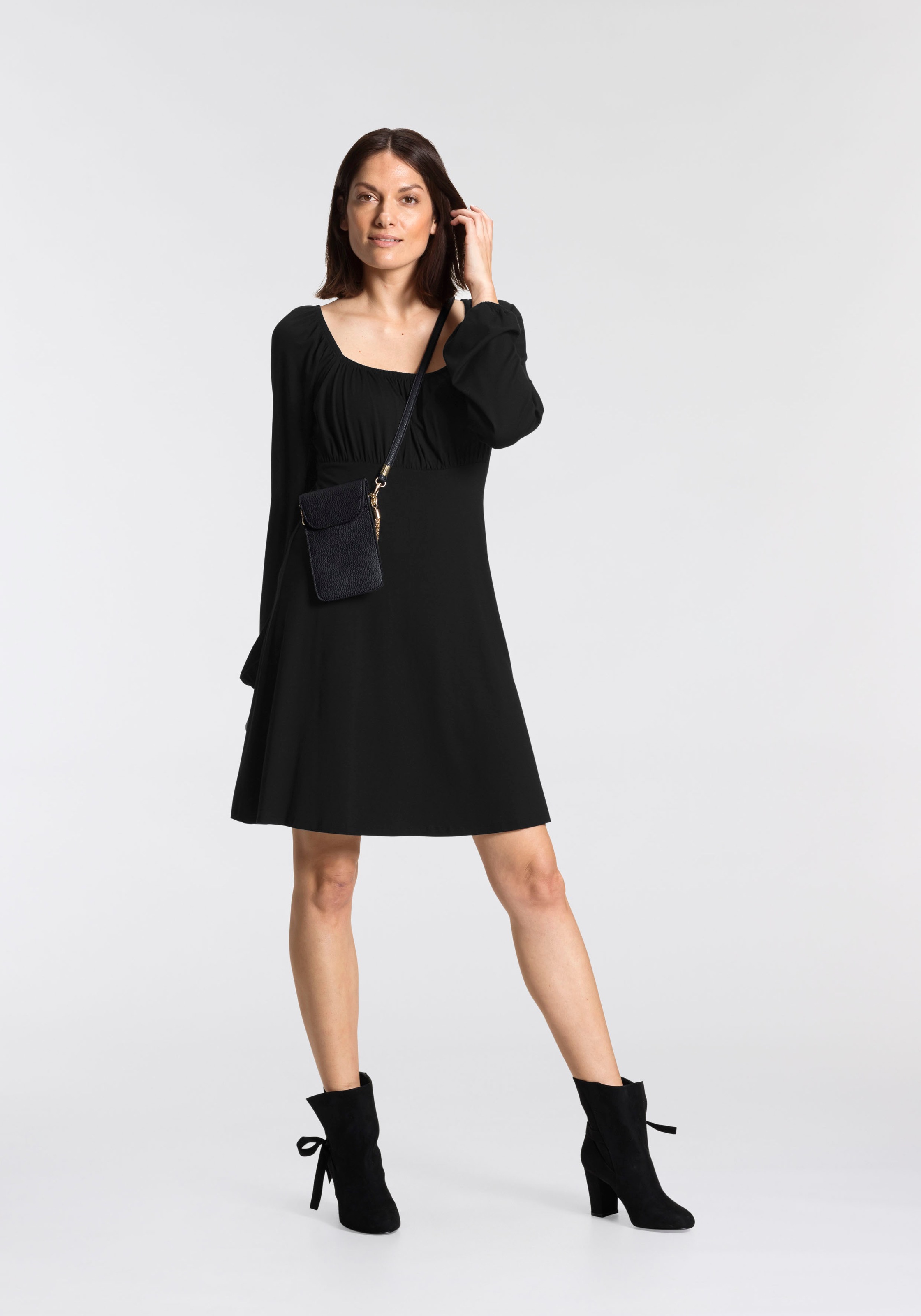 Boysen's Jerseykleid, mit eckigem Ausschnitt kaufen