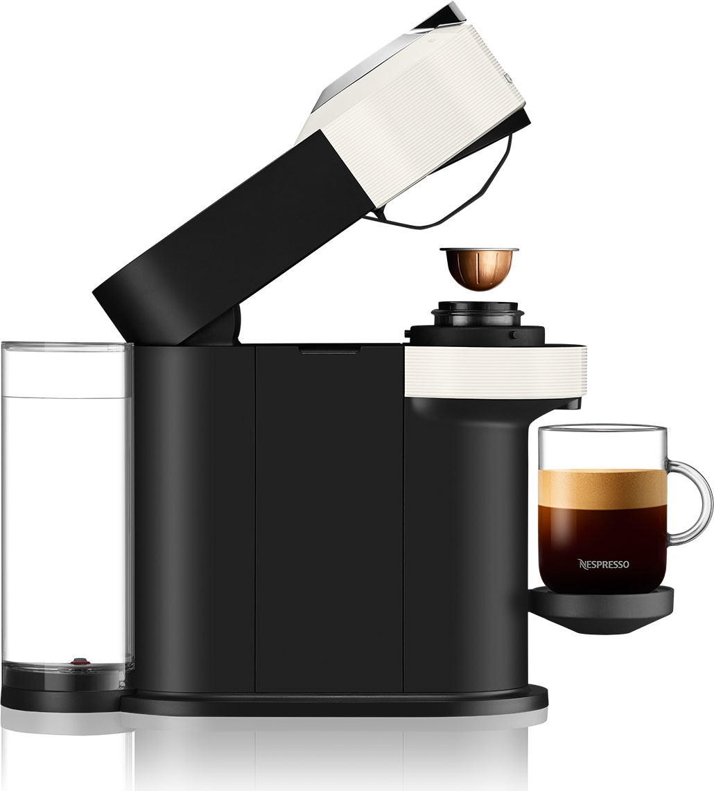 Nespresso Kapselmaschine »Vertuo Next Bundle ENV 120.WAE, von DeLonghi, White«, inkl. Aeroccino Milchaufschäumer im Wert von 75,- UVP