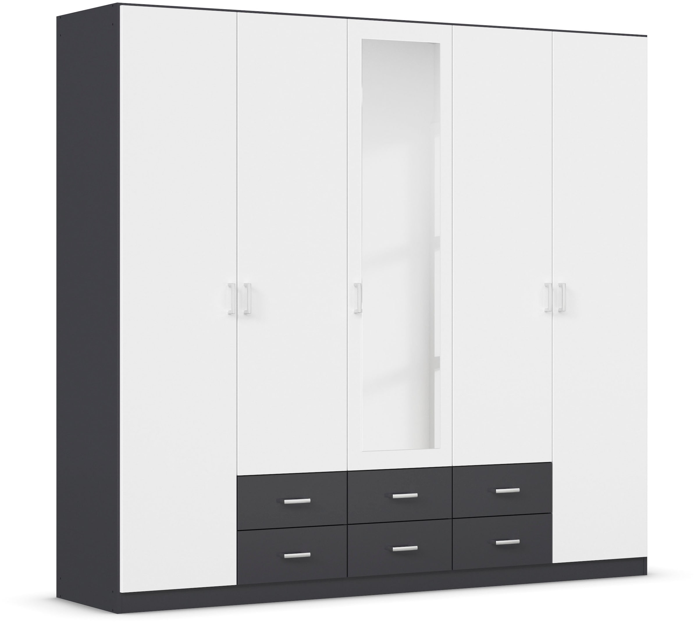 rauch Kleiderschrank »Schrank Garderobe Wäscheschrank GAMMA in 3 Breiten«, viel Stauraum mit 6 Schubladen, mit Spiegel TOPSELLER MADE IN GERMANY