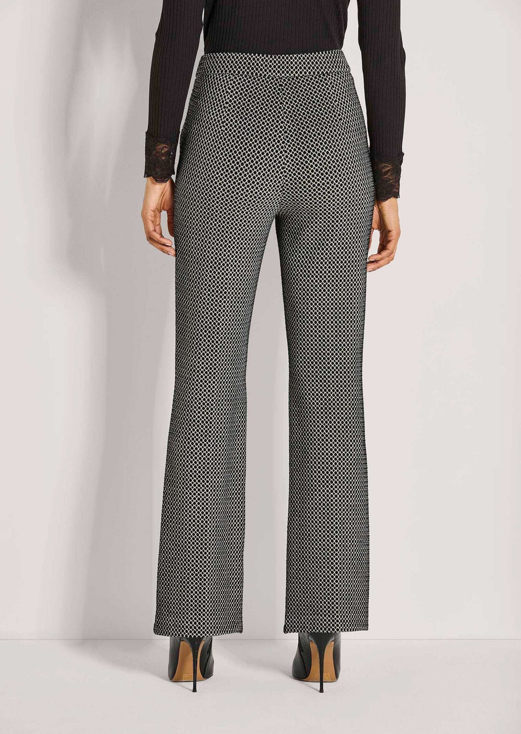 MADELEINE Jerseyhose »Stoffhose Jacquardhose mit geradem Schnitt«