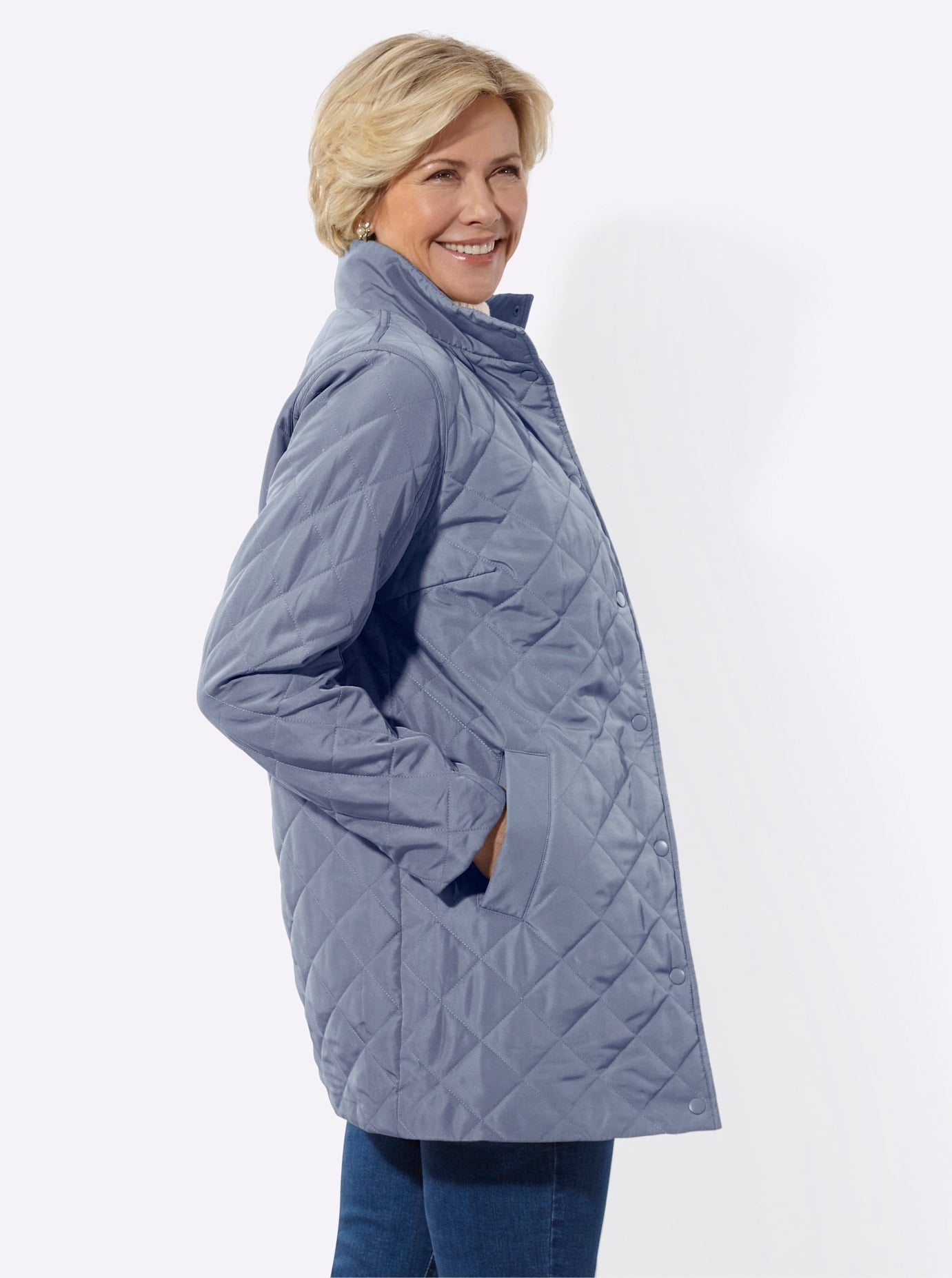 Classic Basics Steppjacke mit Kapuze