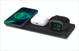 Smartphone-Ladegerät »Belkin drahtloses 3-in-1 MagSafe Ladepad«, (inkl. Netzteil...