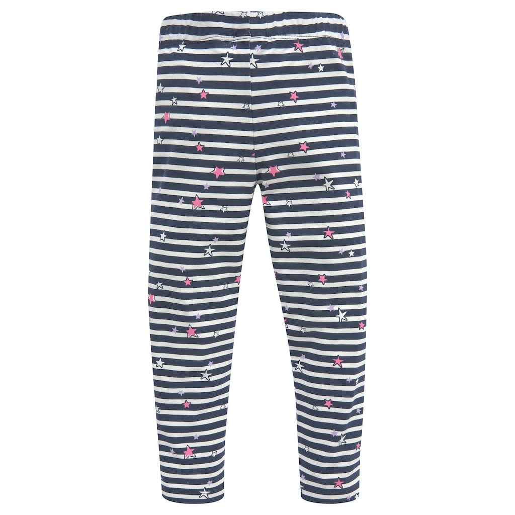 KIDSWORLD Leggings »für kleine Mädchen«, (Packung, 3 tlg., 3er-Pack), mit unterschiedlichen Mustern und Farben