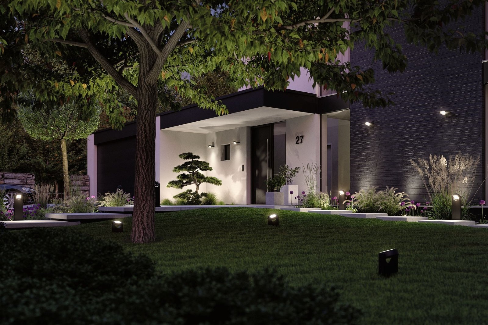 Paulmann LED Gartenstrahler »Swivea IP44 183x46mm 3000K 8W 460lm 230V Anthrazit Aluminium«, 1 flammig