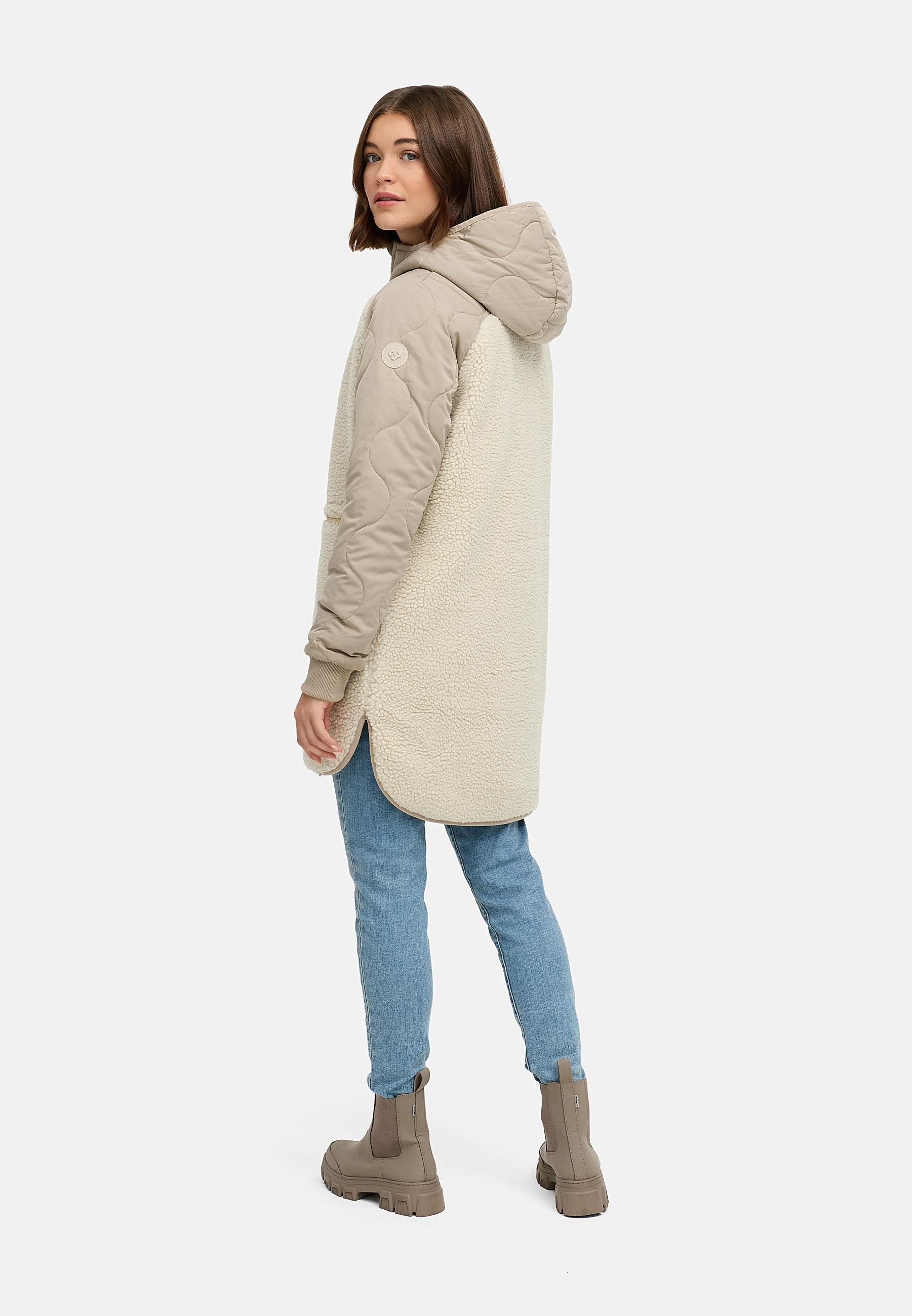 Ragwear Fellimitatmantel »Fellimitatmantel Longeddy«