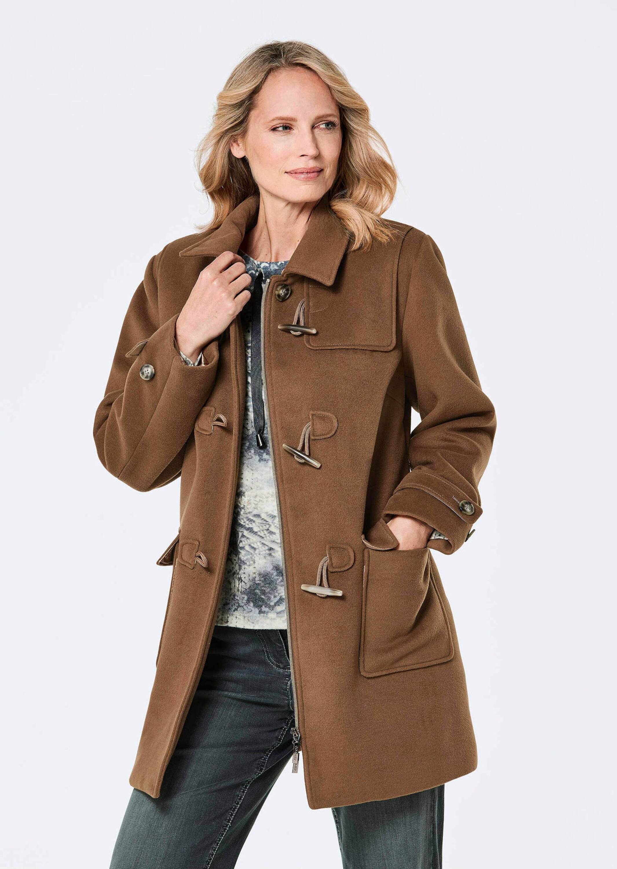 GOLDNER Langmantel »Kurzgröße Dufflecoat«
