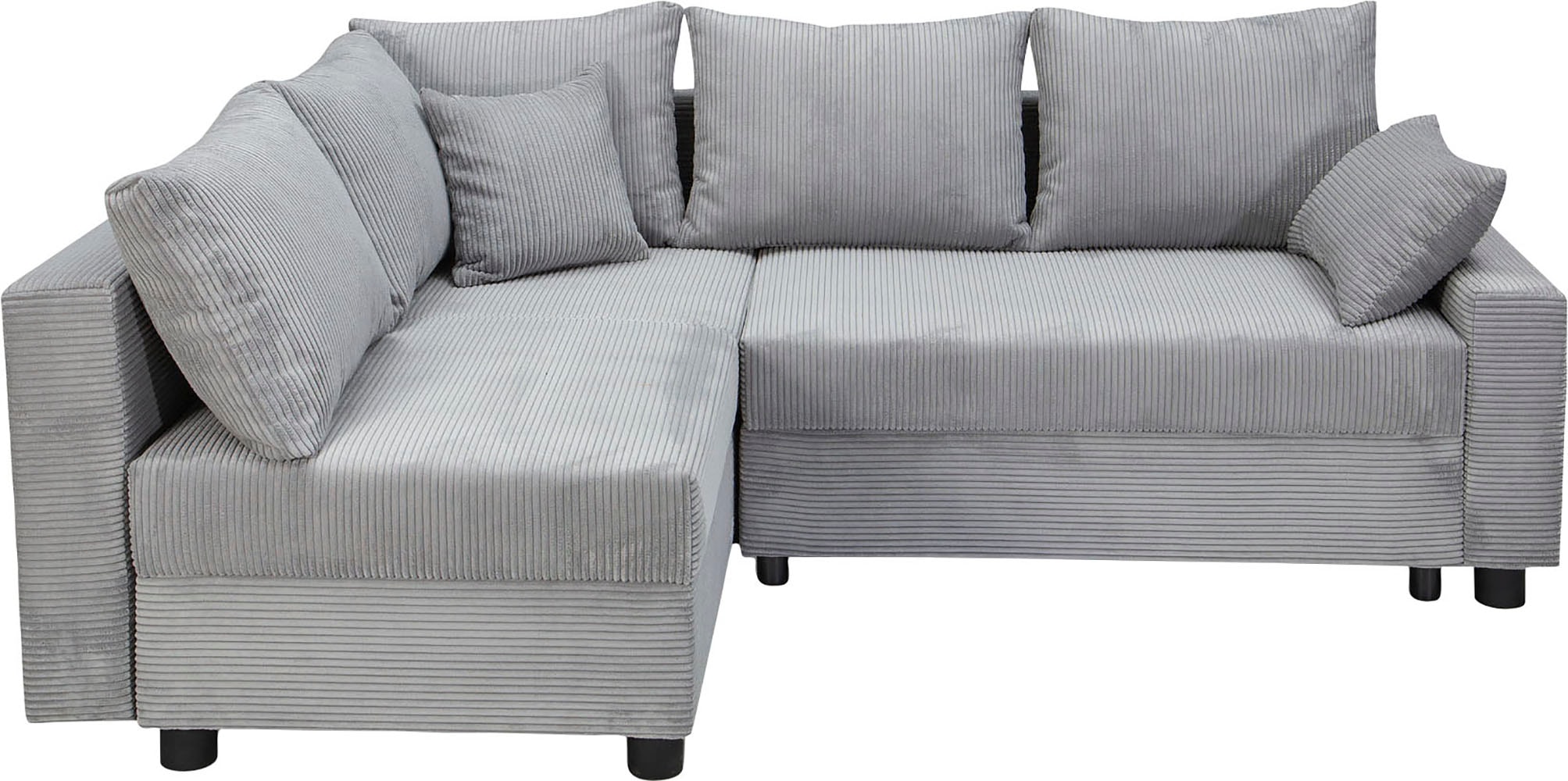 COLLECTION AB Ecksofa »Parma L-Form«, mit Schlaffunktion und Bettkasten, inklusive Kissen, Bonellfederkern