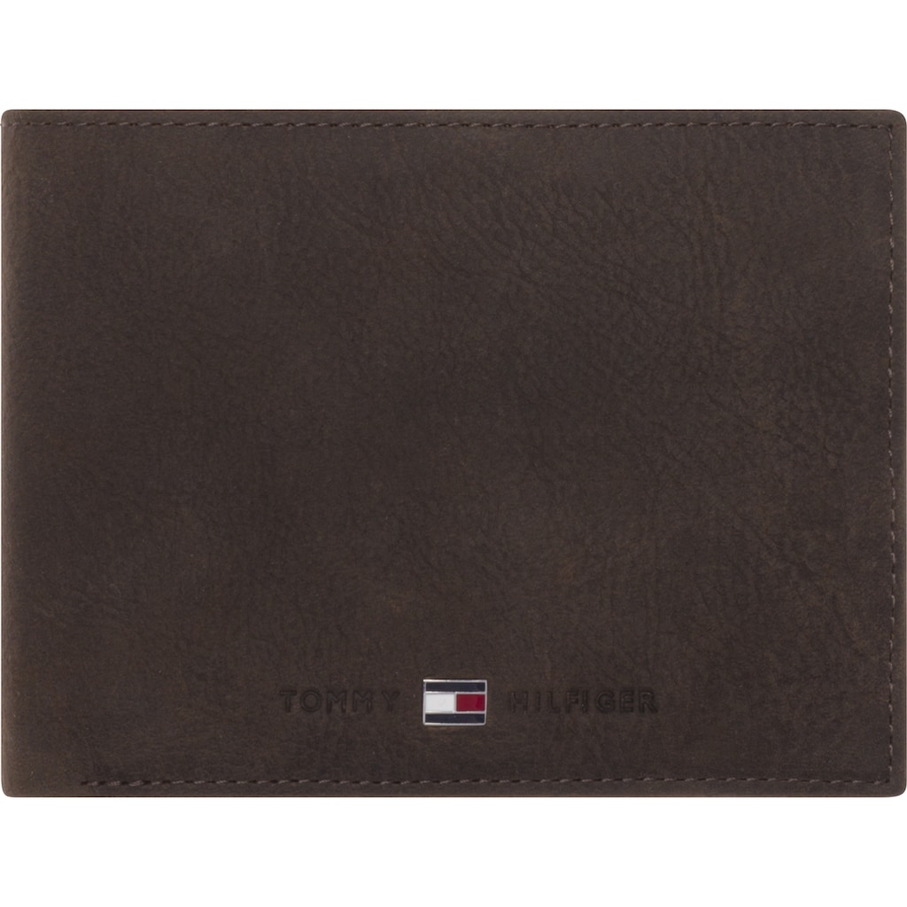 Tommy Hilfiger Geldbörse »JOHNSON CC AND COIN POCKET«, im kleinen Format aus hochwertigem Leder