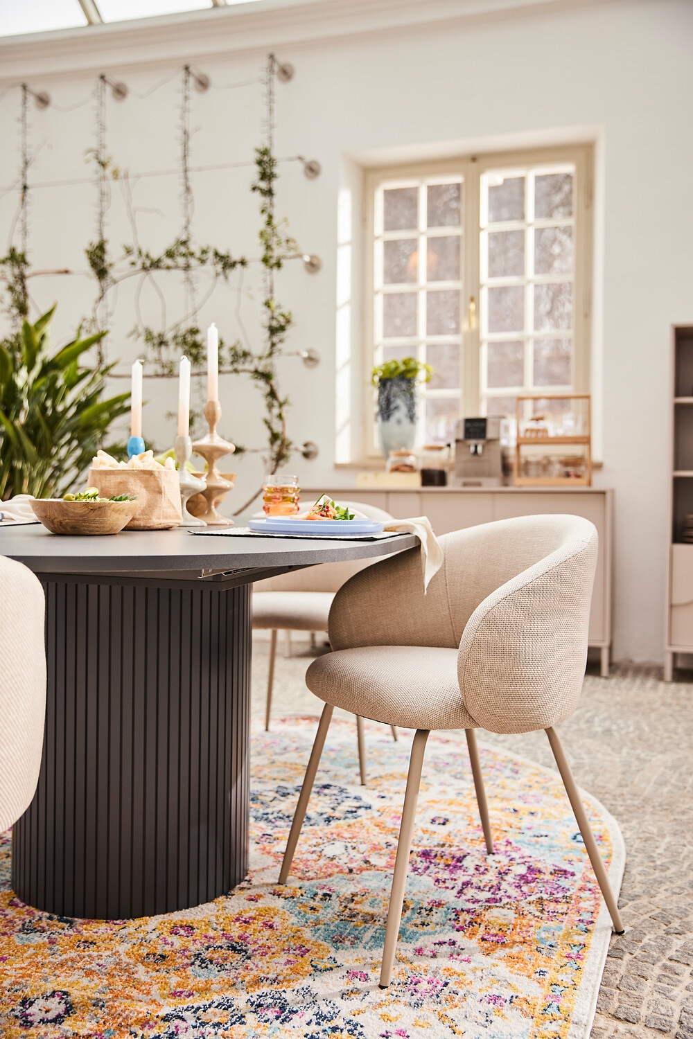 Woodman Esstisch »Toscana« Breite 120 cm, melaminbeschichtet, mit Verlängerungsplatten, FSC®