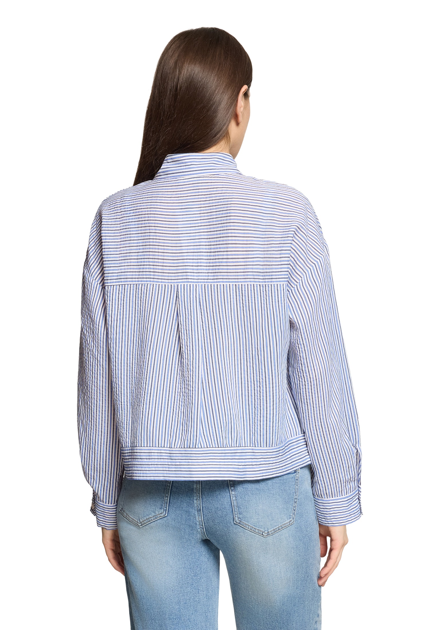 Cartoon Klassische Bluse »Streifenbluse mit Raffung«