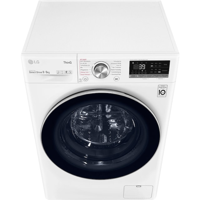 LG Waschtrockner »V7WD96H1A«, TurboWash® - Waschen in nur 39 Minuten mit 3  Jahren XXL Garantie