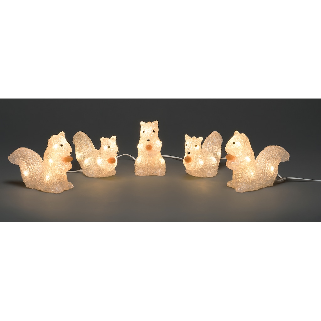 KONSTSMIDE LED-Lichterkette »Eichhörnchen, Weihnachtsdeko aussen«