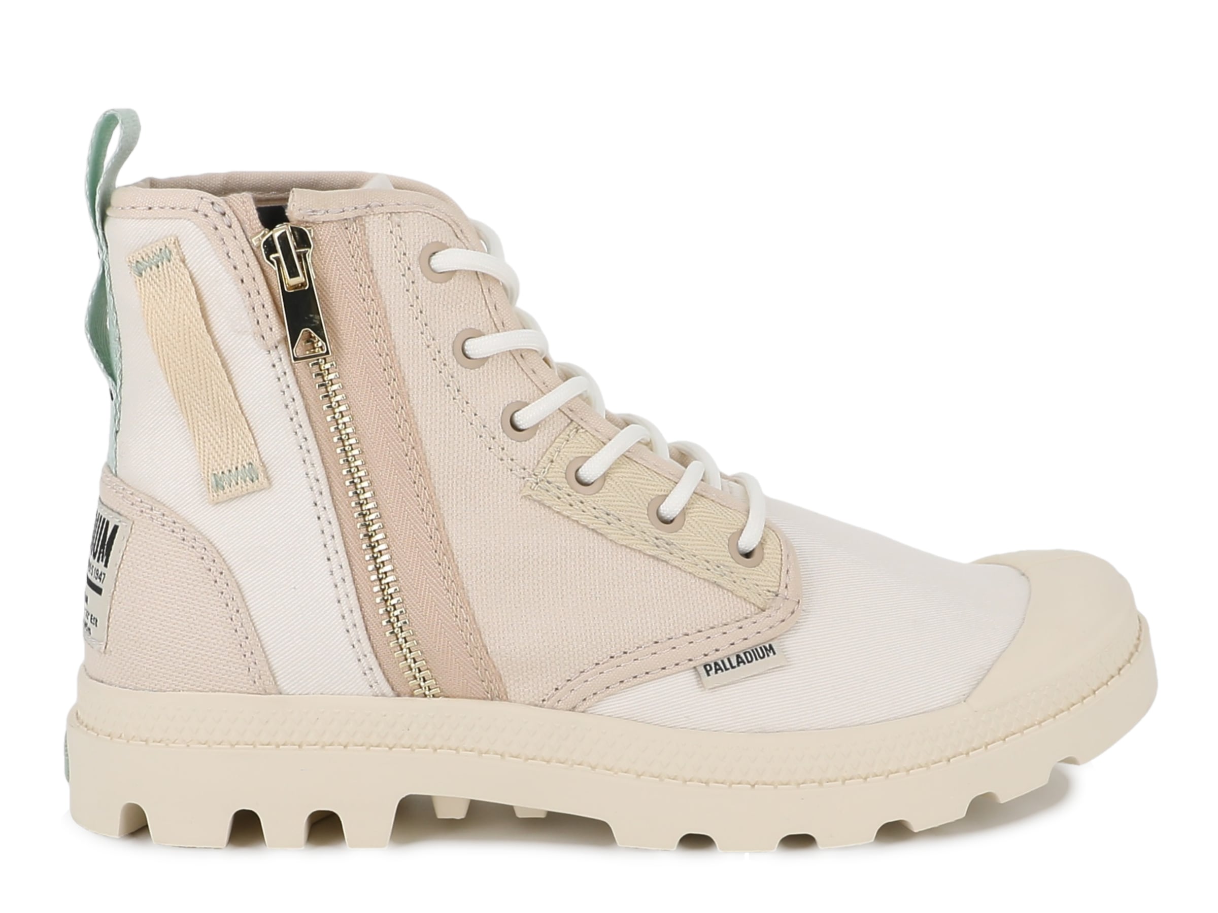 Palladium Schnürboots »PAMPA DETROIT ZIP SU«  Schnürstiefel, Schnürstiefelette aus Canvas mit Reißverschluss