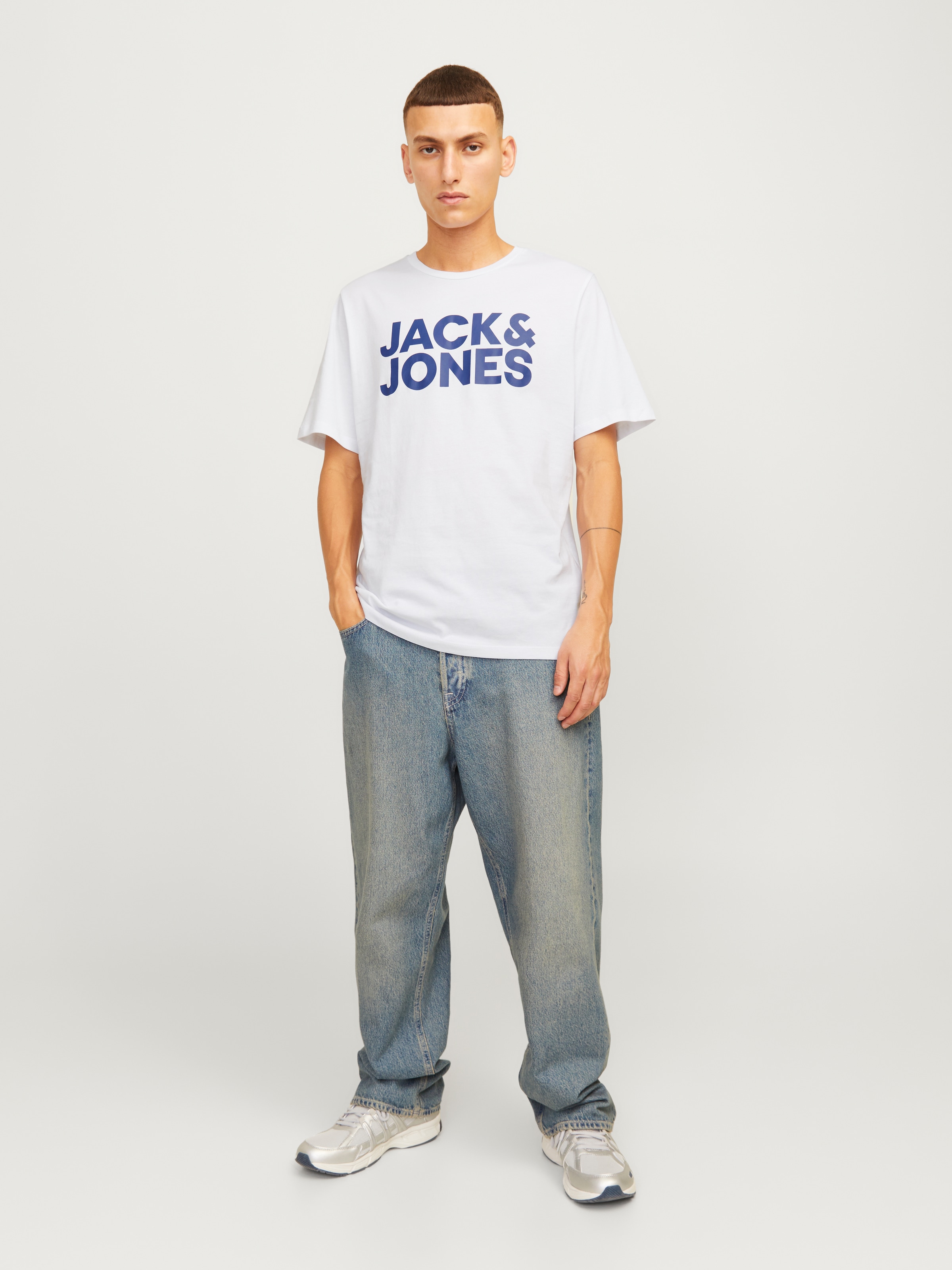 Jack & Jones Rundhalsshirt »JJECORP LOGO TEE SS O-NECK 3PK MP NOOS«, (Packung, 3 tlg.)