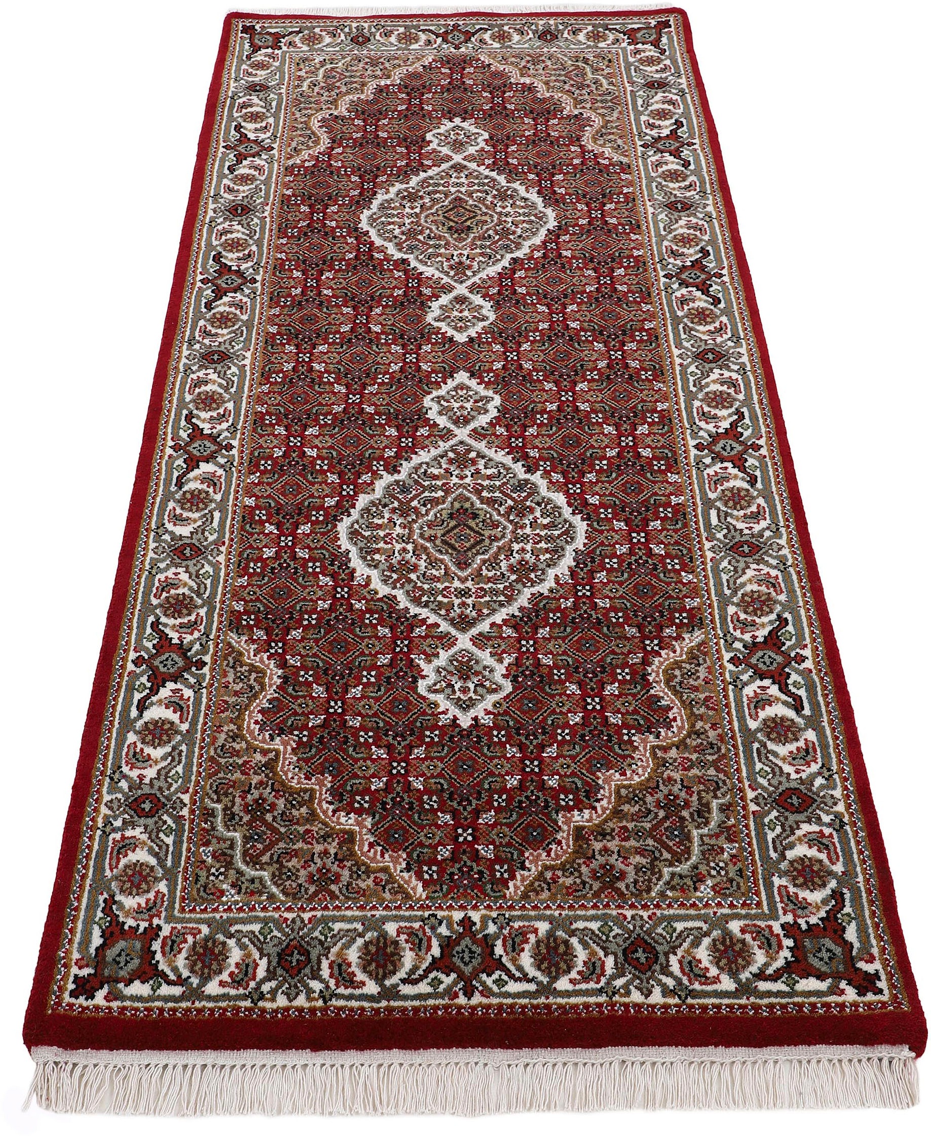 Woven Arts Orientteppich »Tabriz Mahi,  auch als Läufer«, rechteckig, 15 mm Höhe, handgeknüpft, Wohnzimmer, reine Wolle