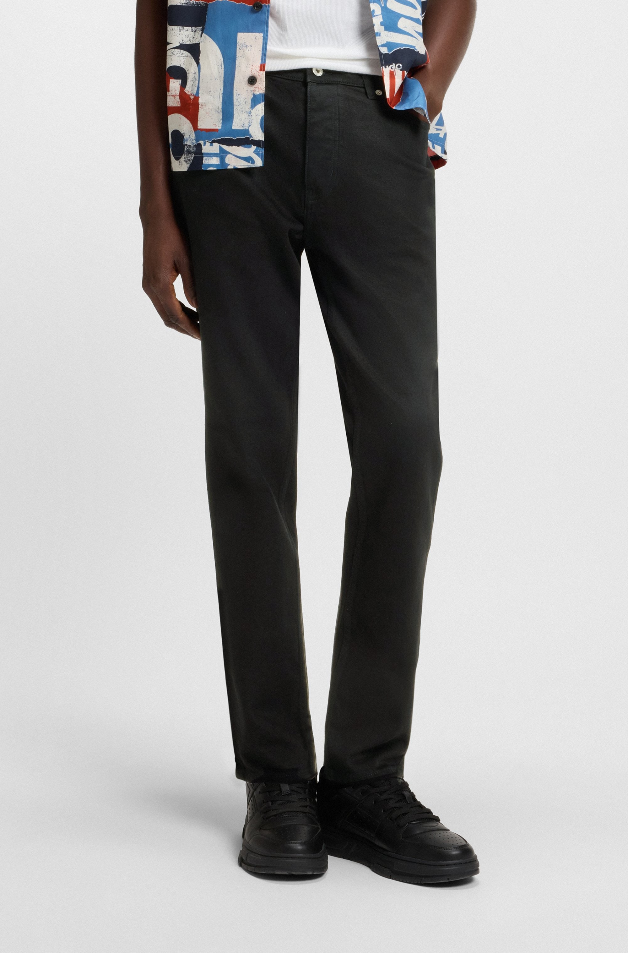 HUGO Tapered-fit-Jeans »Brody« mit Stone-washed-Finish