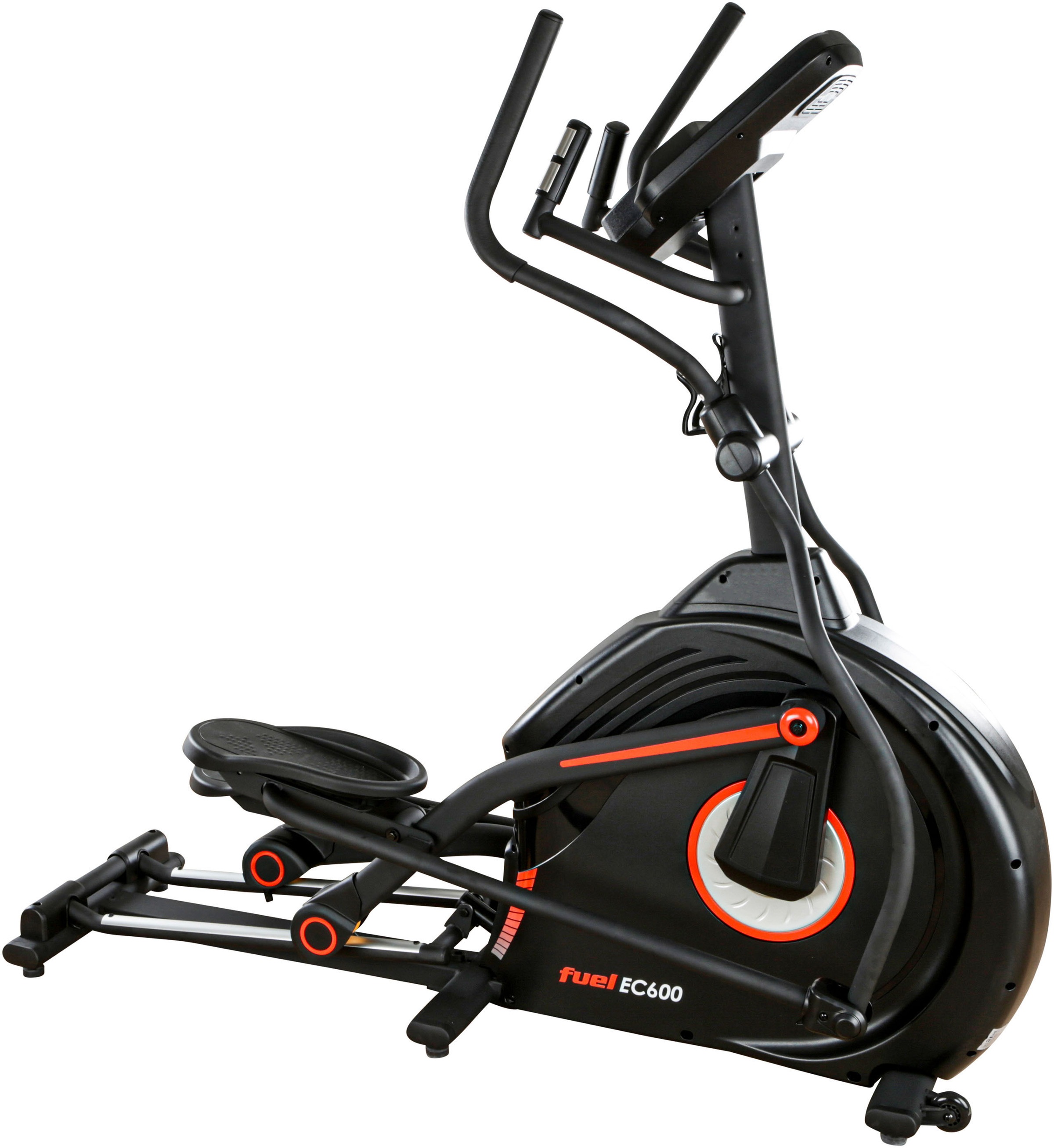 Fuel Fitness Crosstrainer »EC600 Crosstrainer mit Steigung«, 20 Stufen Steigung, 50,8 cm Schrittlänge, Pulsmessung, App‑kompatibel
