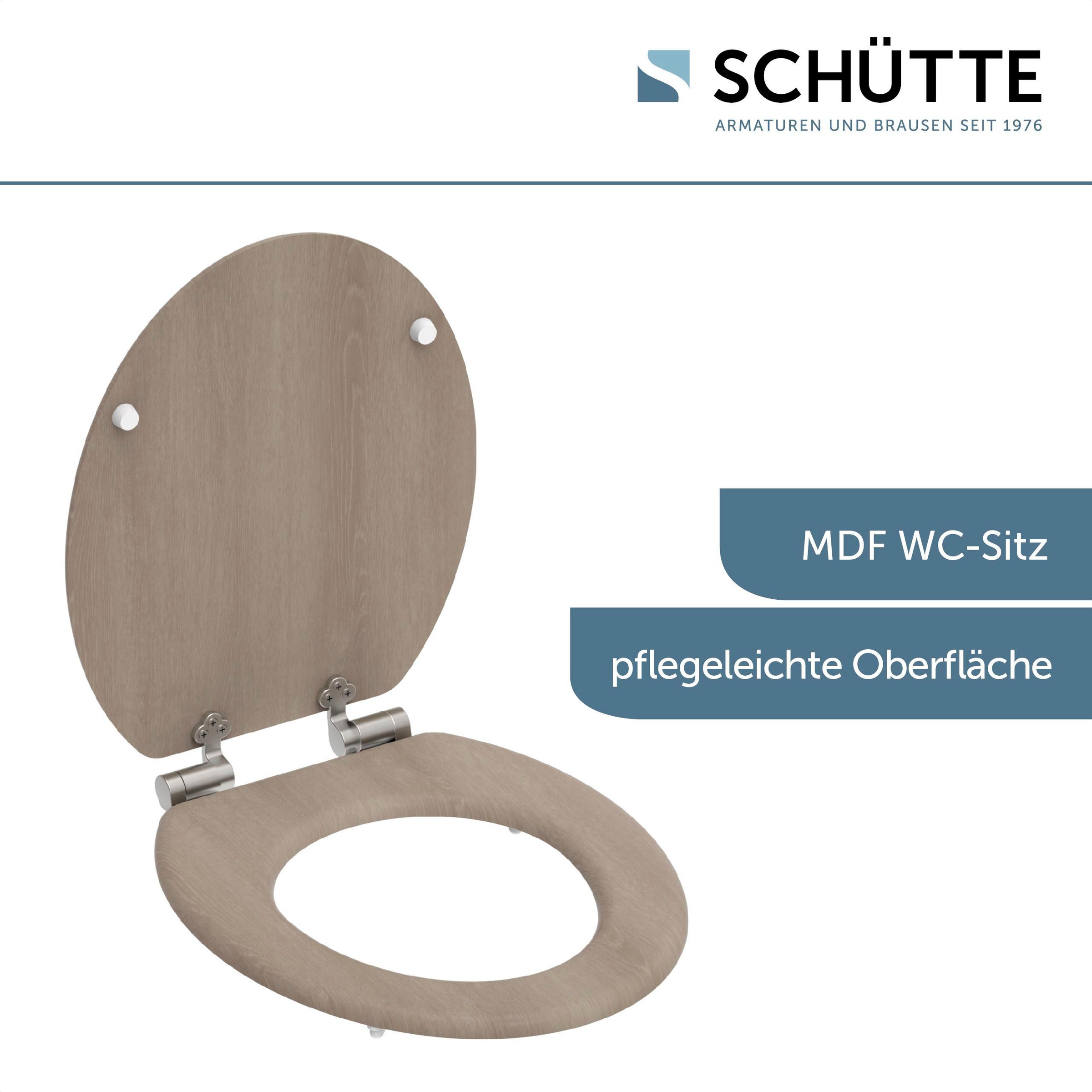 Schütte WC-Sitz »MODERN WOOD« Toilettendeckel, mit Absenkautomatik