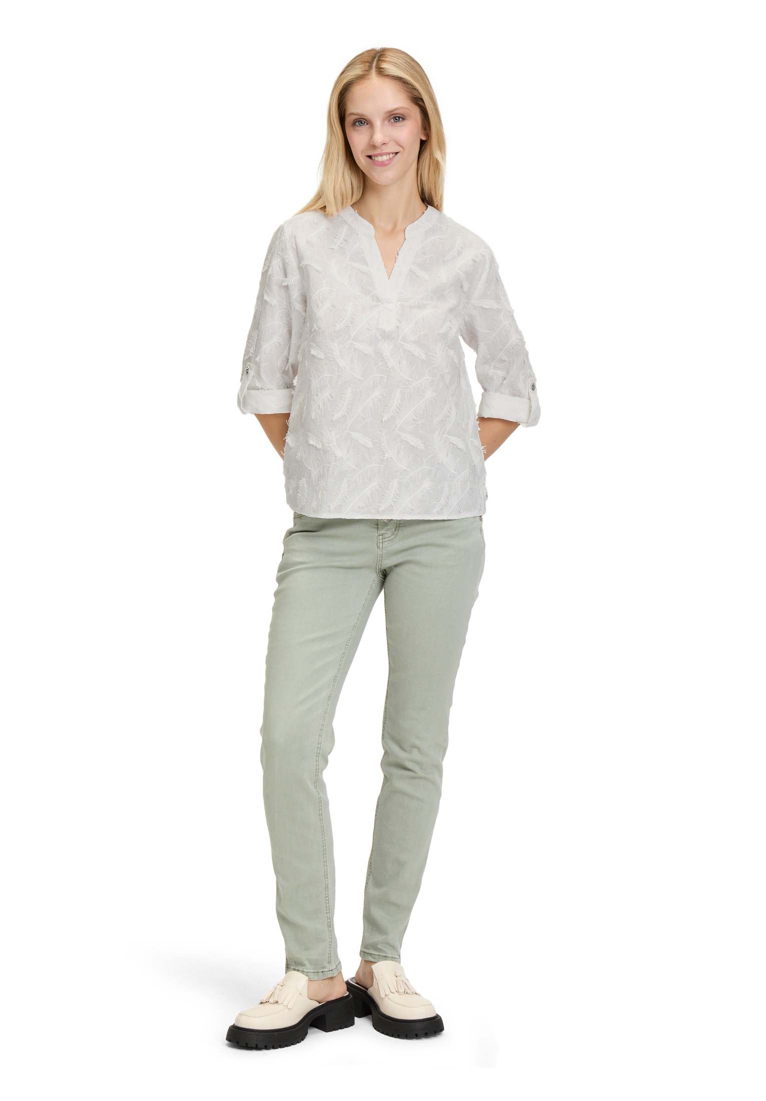 Cartoon Klassische Bluse »Casual-Bluse mit Stickerei«