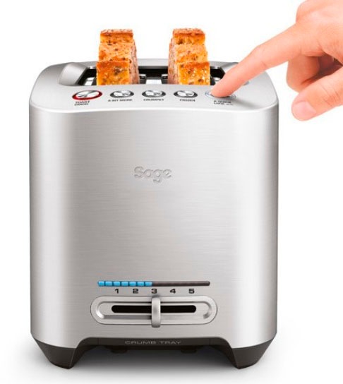 Sage Toaster »the Smart Toast, STA825BAL«, 2 kurze Schlitze, 1000 W