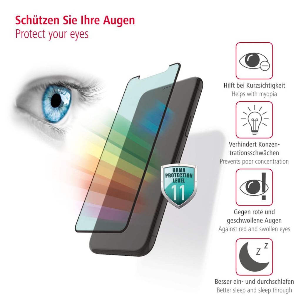 Hama Displayschutzglas »Displayschutzglas für iPhone 6/6s/7/8/SE 20, antibakteriell«, für iPhone 7/8/SE20/SE 2022