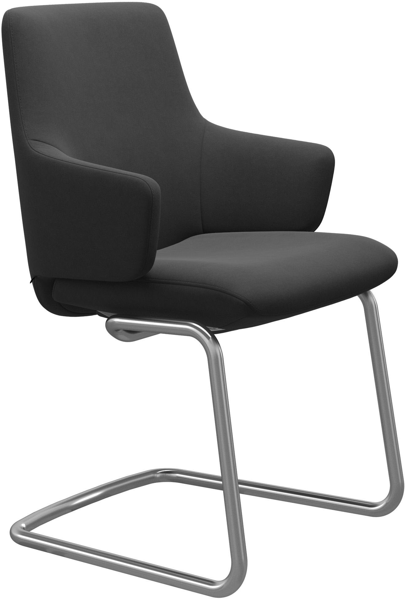 Stressless® Polsterstuhl »Laurel« () Low Back mit Armlehne, Größe L, mit Beinen aus Stahl in Chrom matt