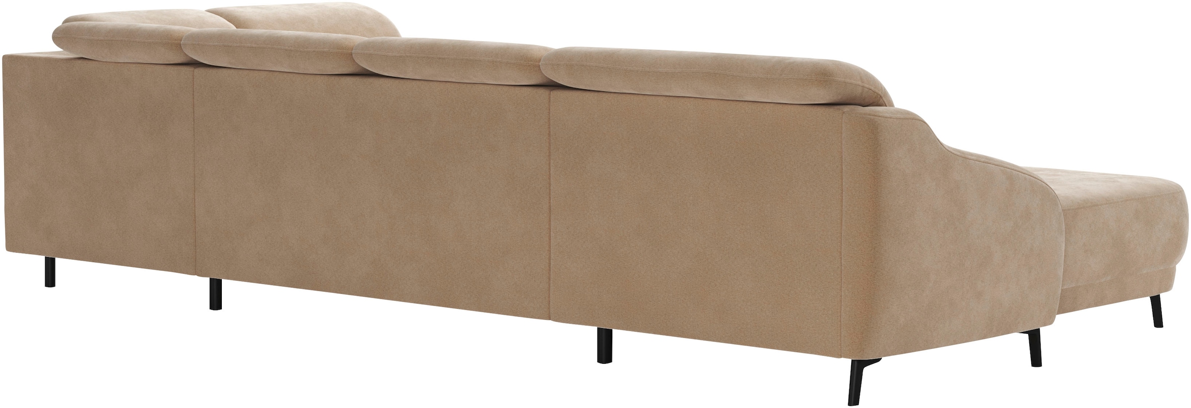 sit&more Wohnlandschaft »Blues U-Form«, inkl. Kopfteilverstellung, wahlweise mit Klapptisch und USB