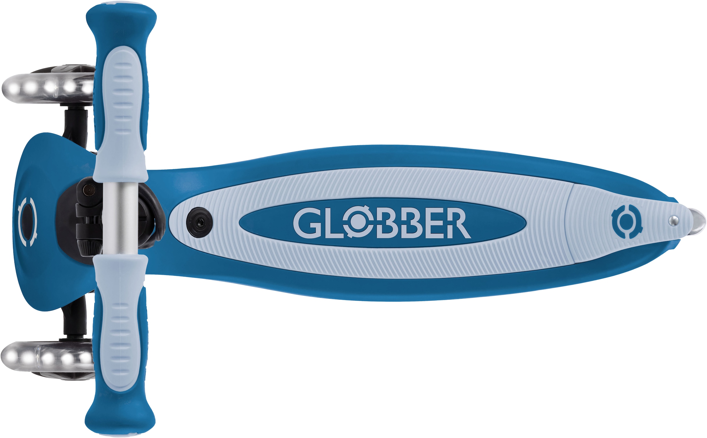 Globber »GO-UP BABY 360 LIGHTS, mit Leuchtrollen und Leuchtmodul« Aufsitzrad, Laufrad und Scooter in Einem