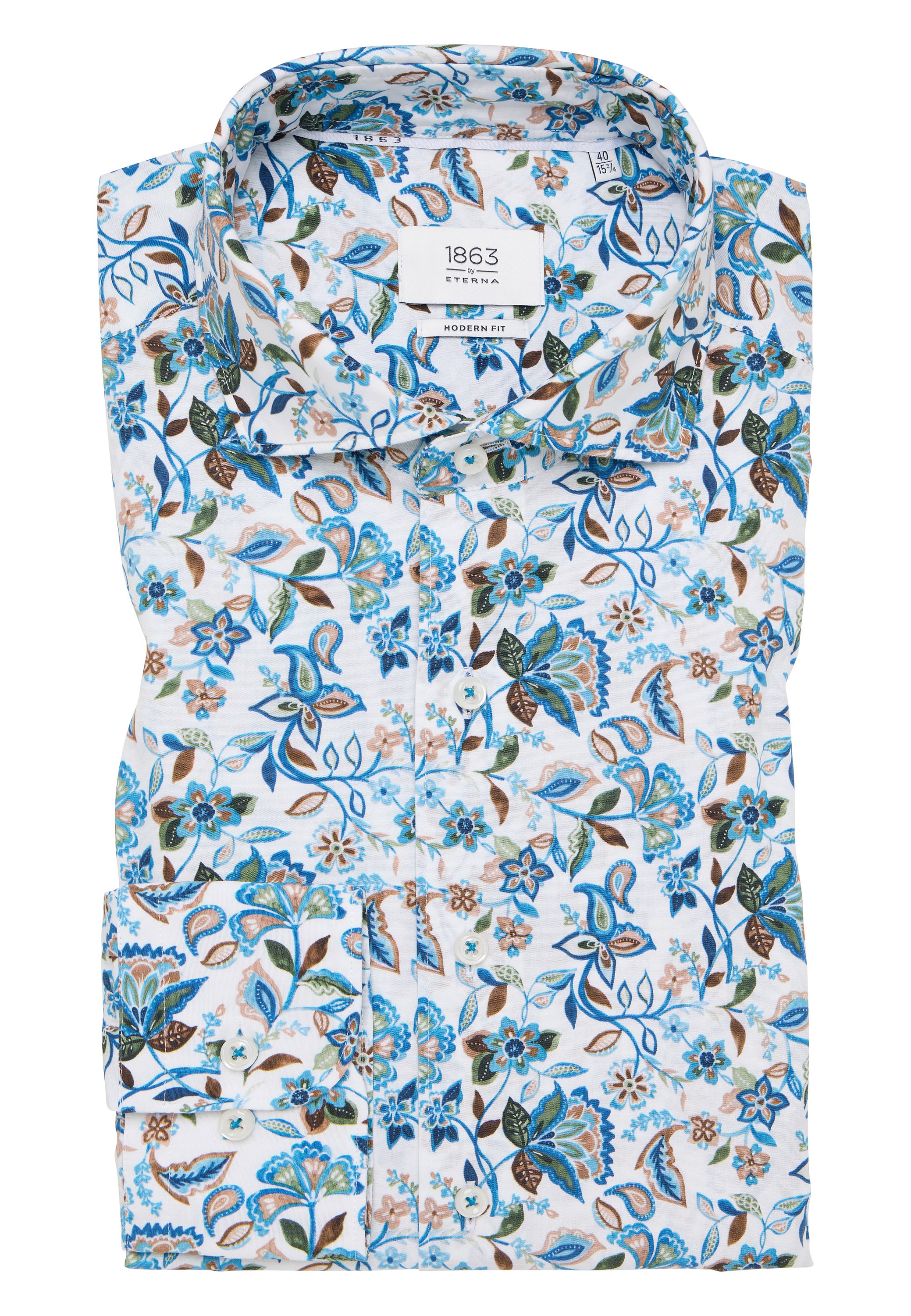 Eterna Langarmhemd »MODERN FIT« EASY IRON (bügelleicht)