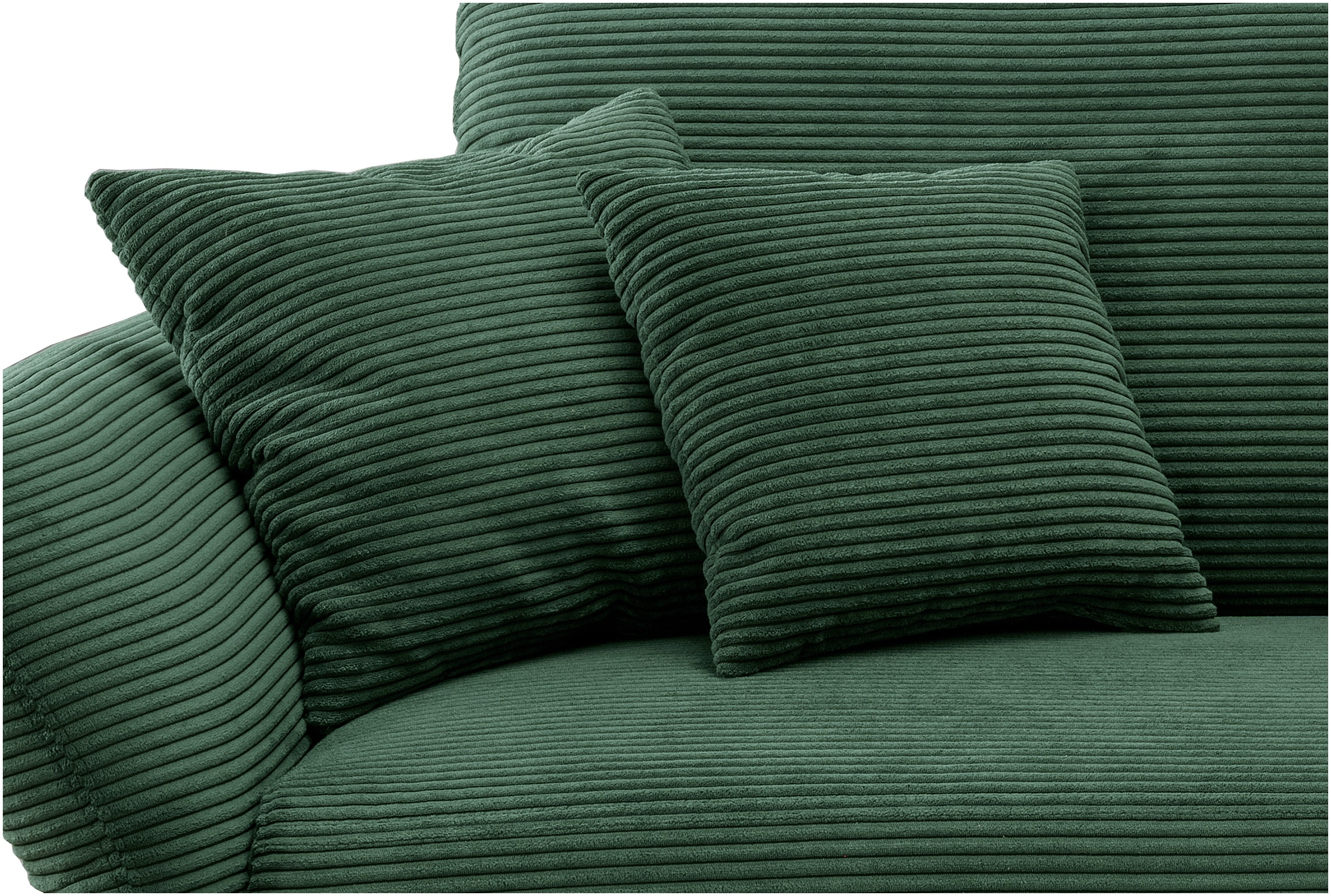 Home affaire Ecksofa »Lazio modern und bequem, schmale Armlehnen, tolle Detailverarbeitung« zwei verschiedene Fußfarben wählbar