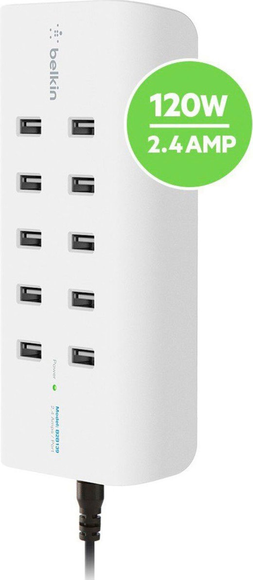 USB-Ladegerät »10-Port USB-Ladestation,120W, 2,4A pro Port«, 2400 mA, Regionale...