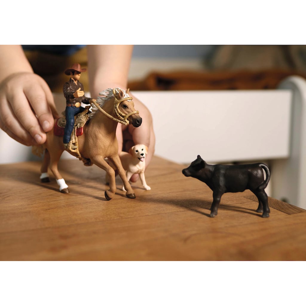 Schleich® Spielfigur »FARM WORLD, Westernreiten (42578)«