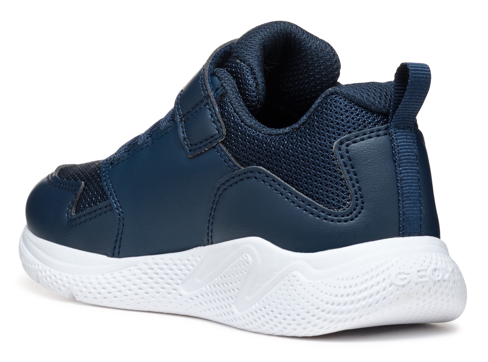 Geox Sneaker »J SPRINTYE BOY«  , Freizeitschuh, Klettschuh mit elastischen Schnürsenkeln