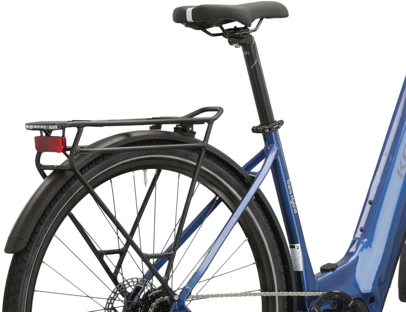 Kross E-Bike »E-Trekkingrad Trans Hybrid LS 3.0 28 Zoll blau«, 8 Gang, Shimano, Acera T3000, Mittelmotor 250 W, Pedelec, Elektrofahrrad für Damen und Herren