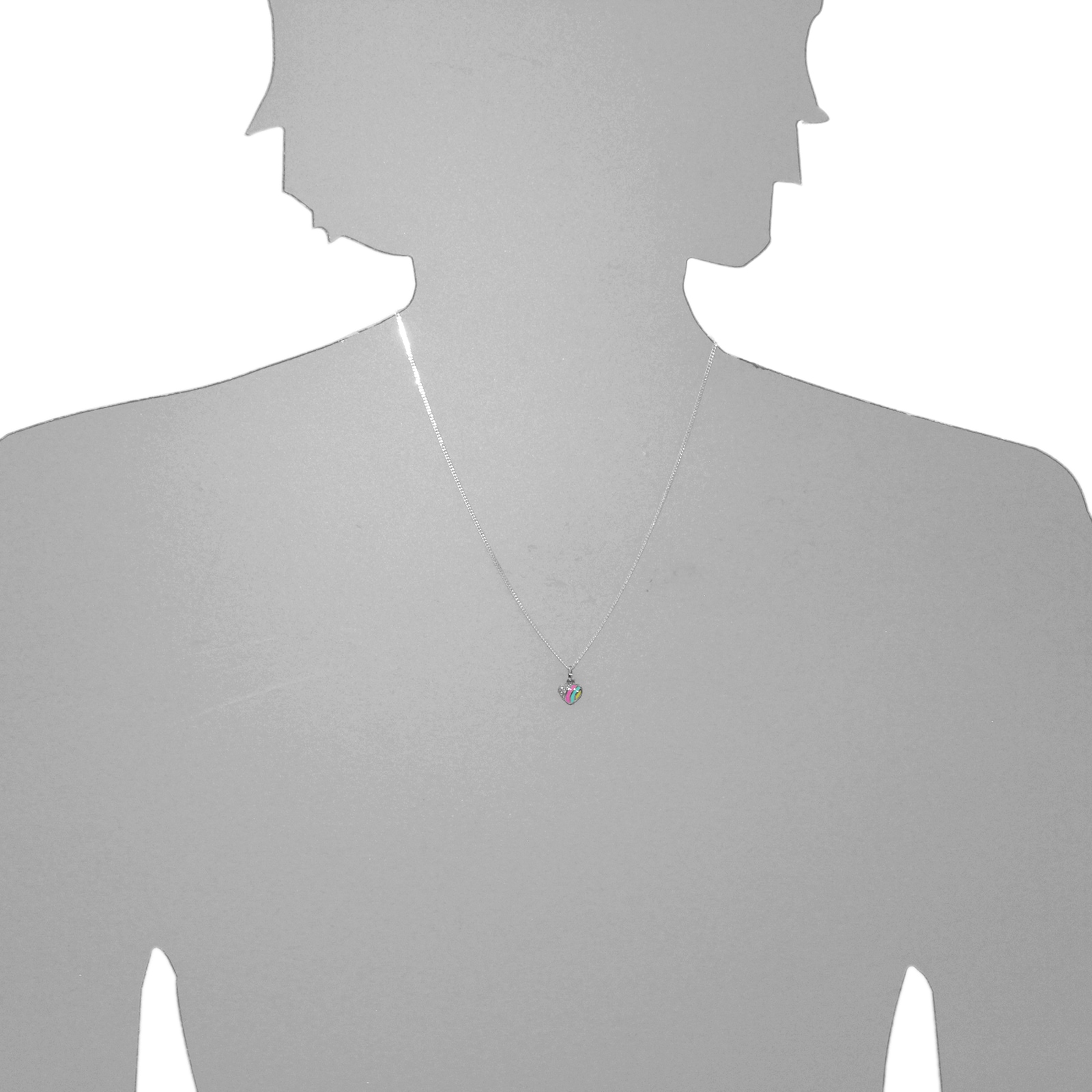 OSTSEE-SCHMUCK Kettenanhänger »- kleines Herz 8 mm - Silber 925/000 - Zirkonia«