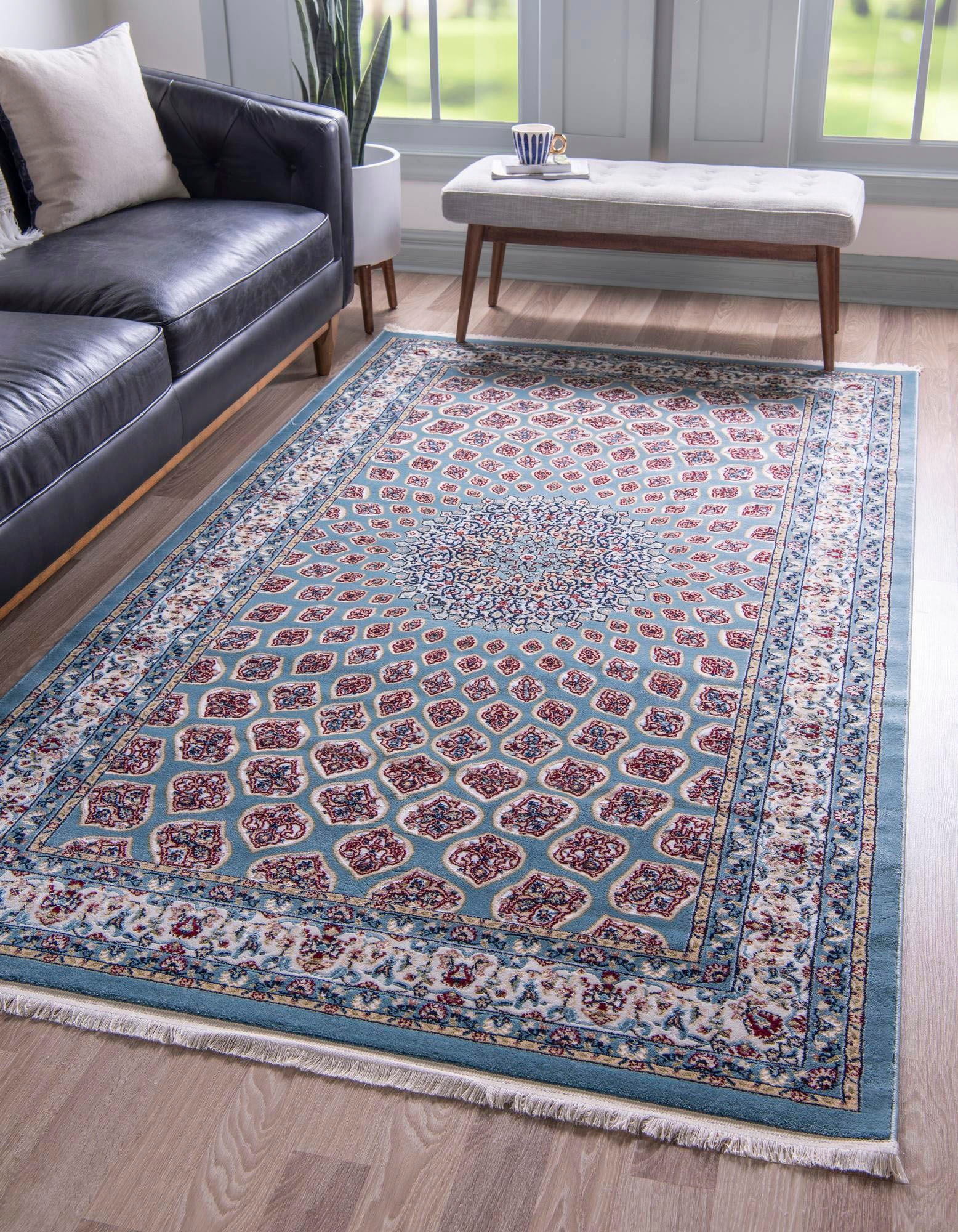 Myflair Möbel & Accessoires Teppich »Almas Lagerräumung«, rechteckig, 8 mm Höhe, Kurzflor, gewebt, Orient-Optik, mit Fransen