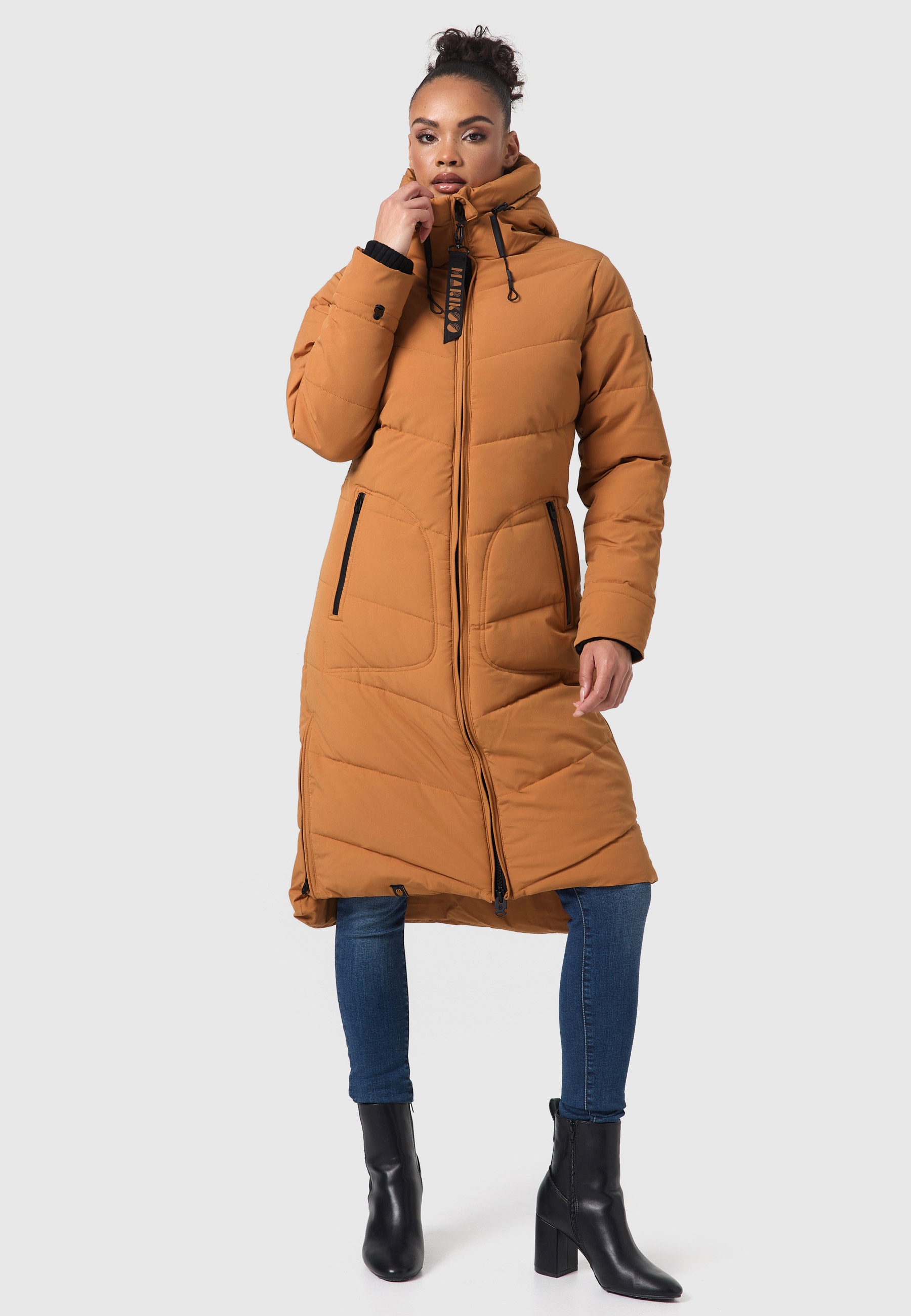 Marikoo Winterjacke »Marikoo Benikoo Damen lange Winterjacke B949«