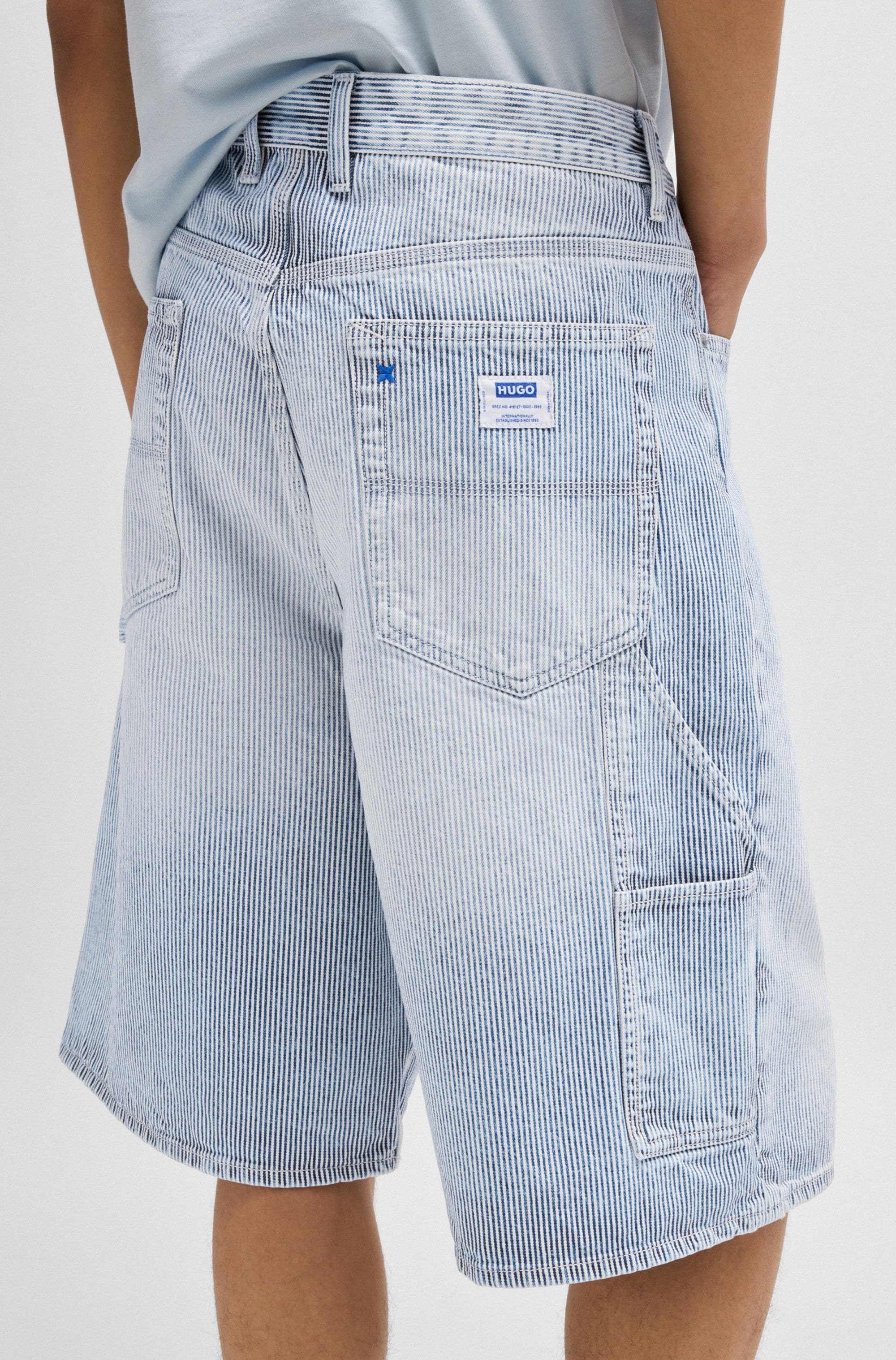 HUGO Blue Shorts »Aman«, mit kontrastfarbenen Details