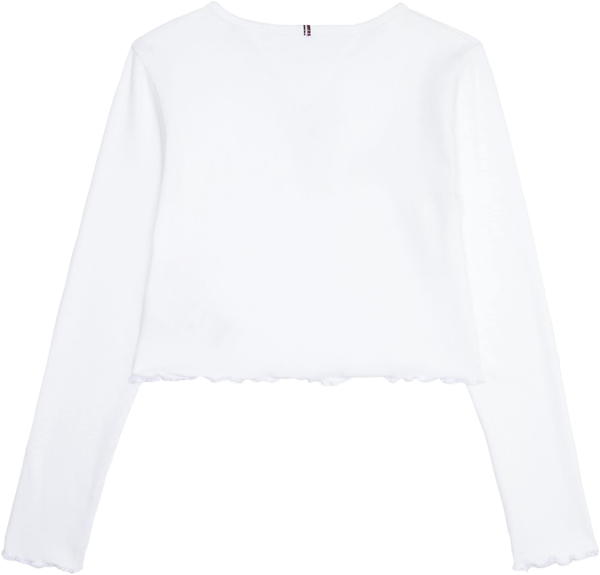 Tommy Hilfiger Langarmshirt »ESSENTIAL RIB TOP L/S«, mit Babylock Saum