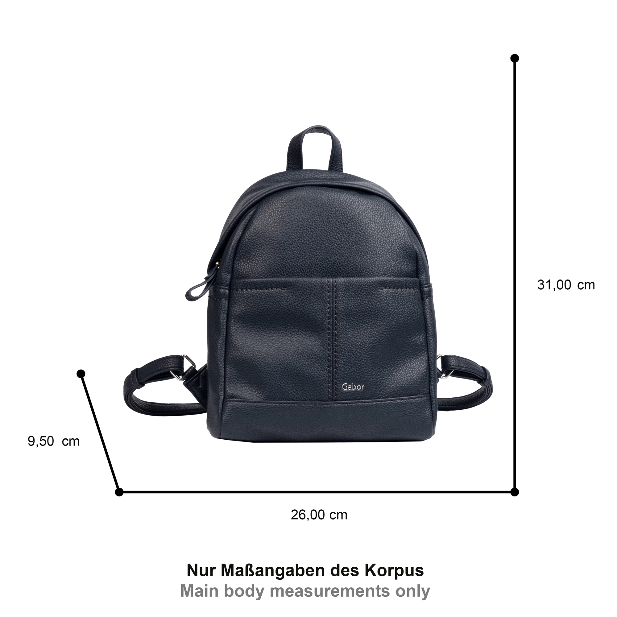 Gabor Rucksack »Lenea« aus weichem leichten Lederimitat, lässig im praktischen Format