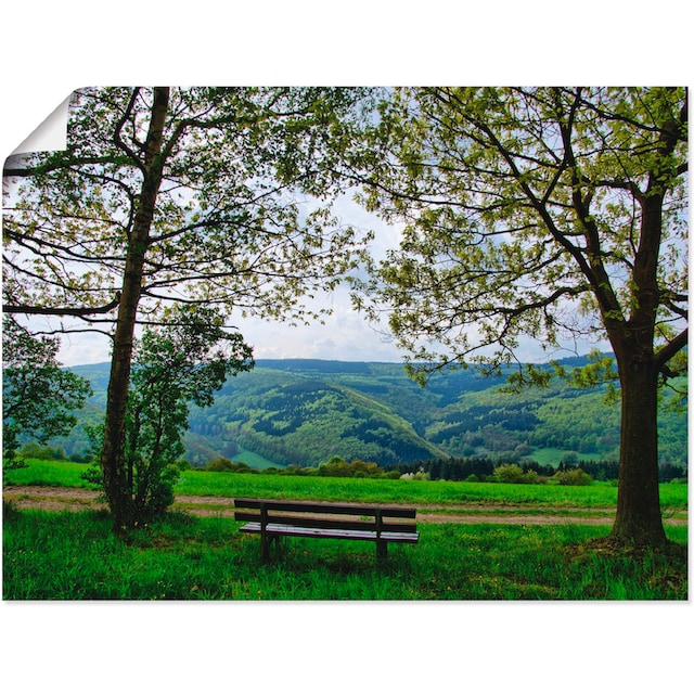 Artland Wandbild »Ausblick in den Frühling«, Felder, (1 St.), als  Leinwandbild, Wandaufkleber oder Poster in versch. Größen bequem bestellen