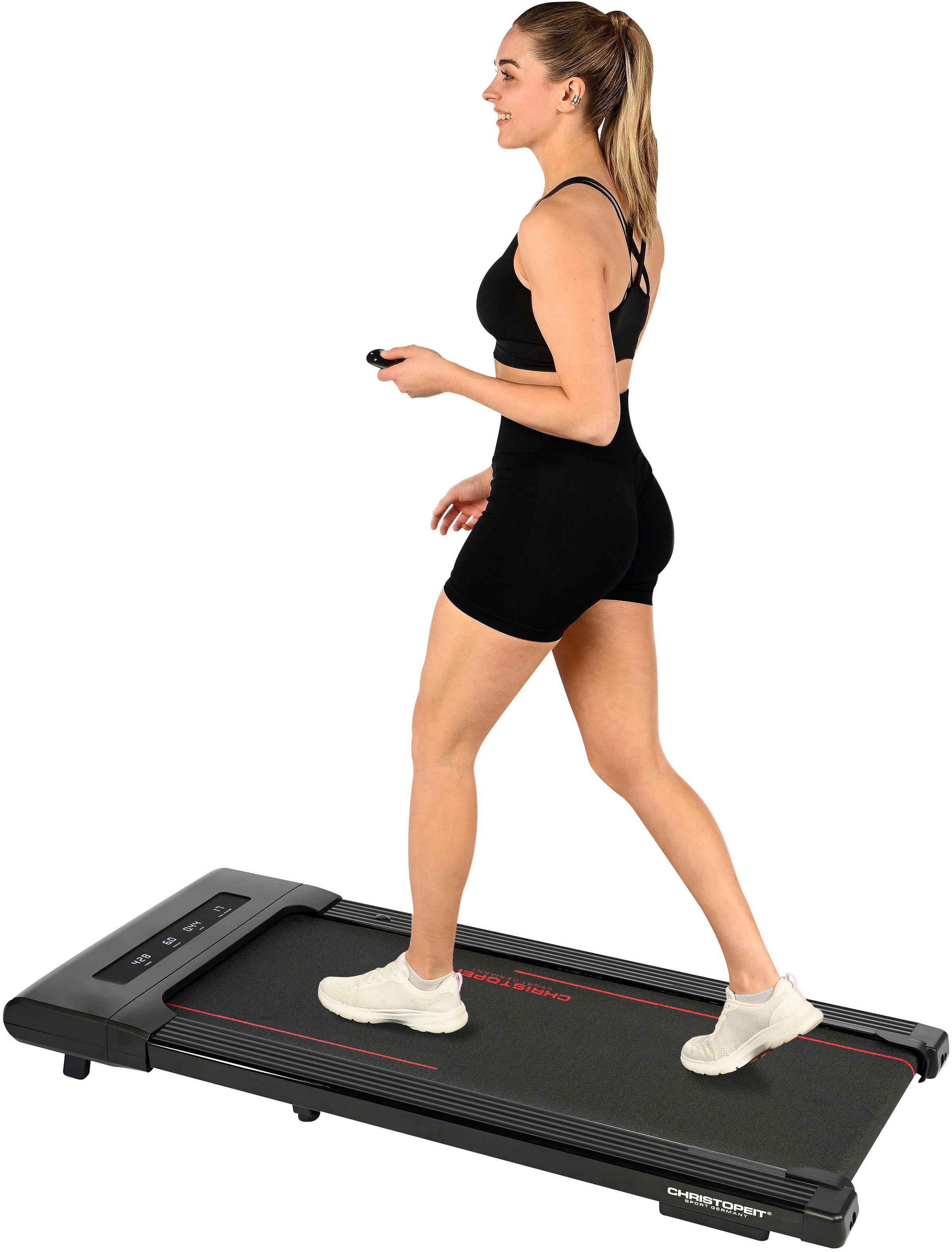 Christopeit Sport® Laufband »Walking Pad 4.1«, (1 tlg., Aufstellfüße "Stand Up Support" für vertikale Wand-Lagerung), bis max. 6 km/h