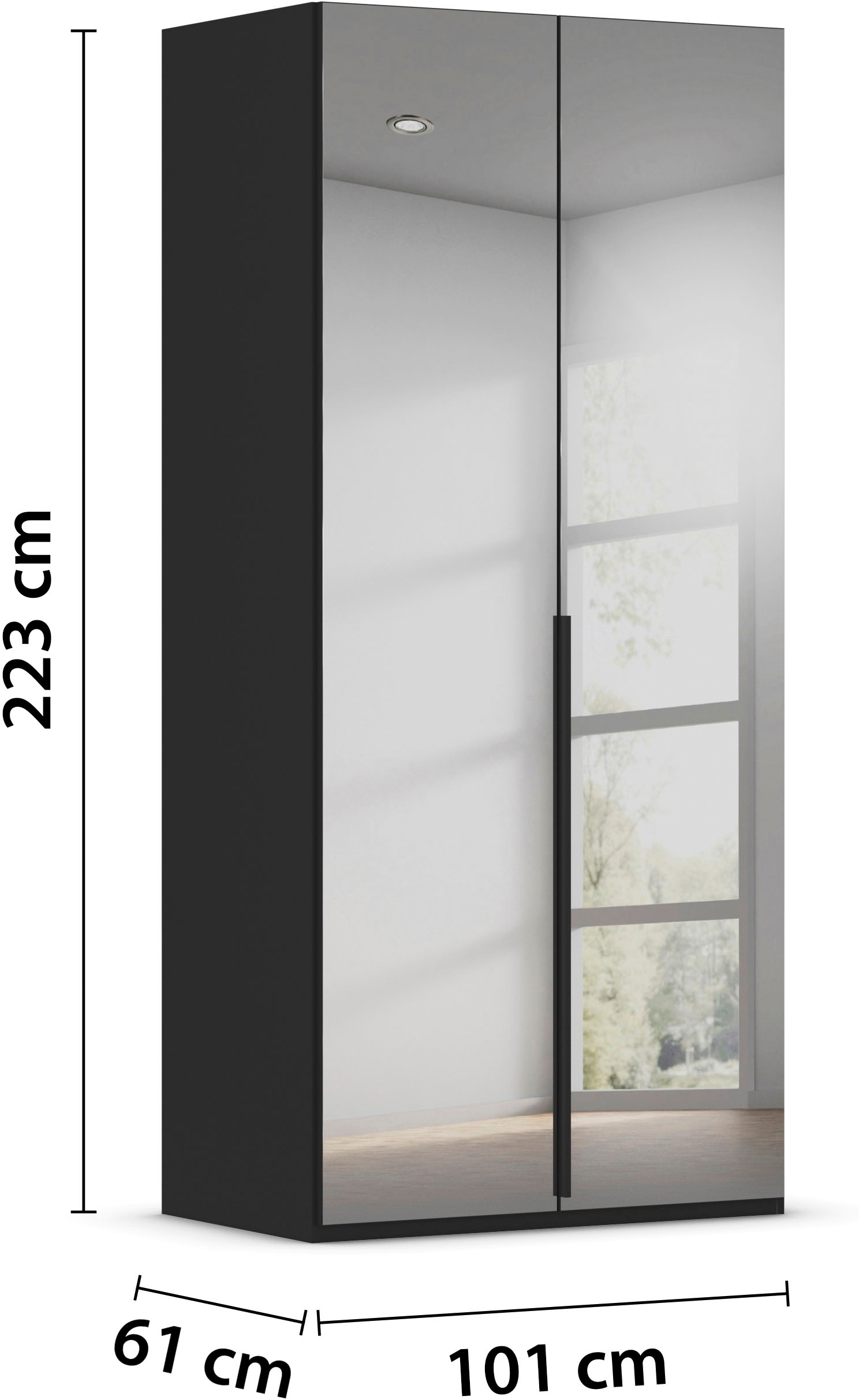 LeGer Home by Lena Gercke Kleiderschrank »Schrank Garderobe Ankleide Schlafzimmer Flur SERINA Eyecatcher«, (in 3 verschiedenen Ausstattungen BASIC/CLASSIC/PREMIUM), in 6 Breiten (101 - 401 cm) mit Front Glas oder Dekor MADE IN GERMANY